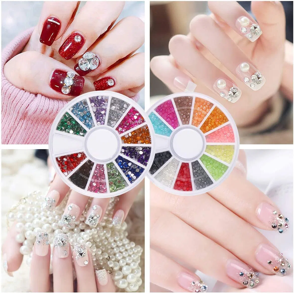 Phoenixy Kit Ongle Acrylique Complet 42 Couleurs Paillette Ongles Nail Art et 3 Poudre Acrylique pour Ongles Professionnel Set pour Débutants