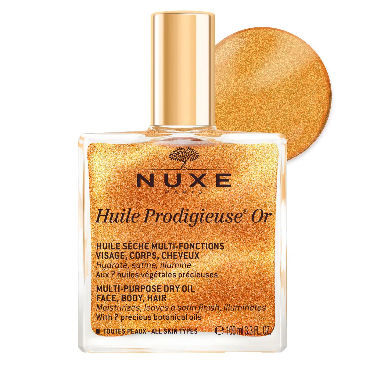 Nuxe Huile Prodigieuse Or Vaporisateur Traitement du Corps 100 ml (Lot de 1)