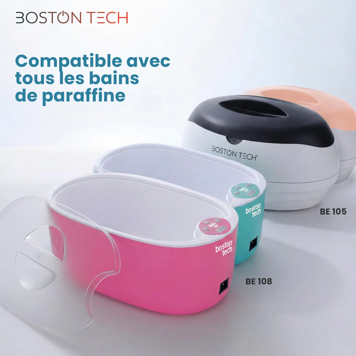 Cire de paraffine Boston Tech pour mains et pieds 6 blocs 450 g Coco Rééducation antioxydante Traitement arthrite