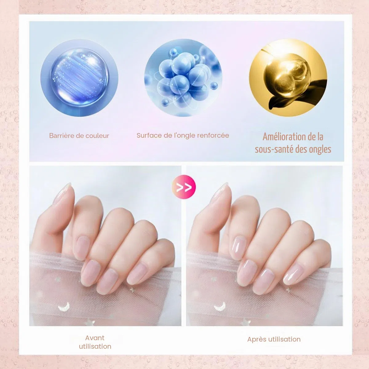 Kit Manucure Japonaise 13 Pièces – Professionnelle Kit Manucure pour Régénération des Ongles, Renforcement de la Plaque à Ongles, Traitement de Réparation