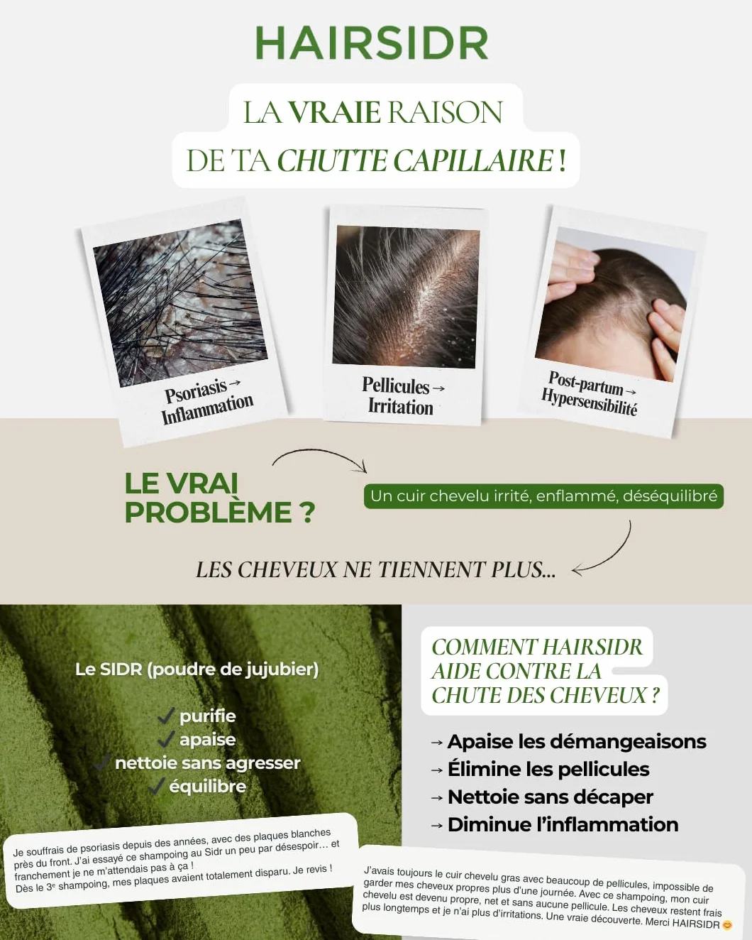 Shampoing Trésor Ancestral Pousse Antichute Antipelliculaire Détoxifiant 500ml