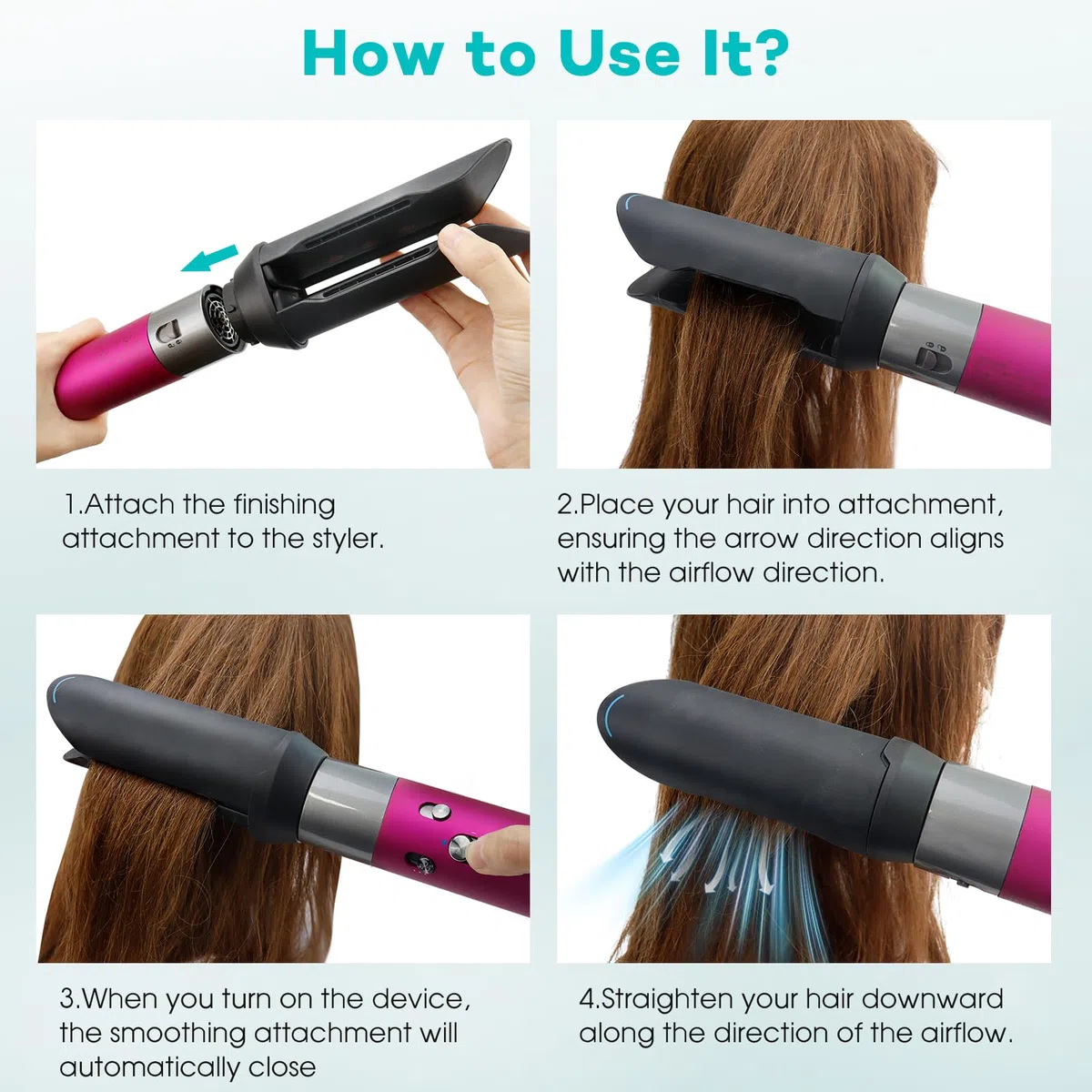 Pour Dyson Airwrap HS01 HS05 HS08, buse de lissage de coiffure