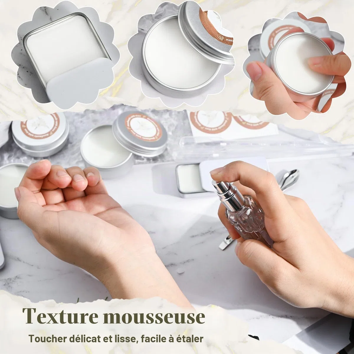 JUYRLE Kit de fabrication de parfum à faire soi-même, kit de bricolage créatif pour adultes, avec huile essentielle, mini parfums avec petit flacon pulvérisateur, cadeau pour femme/enfant