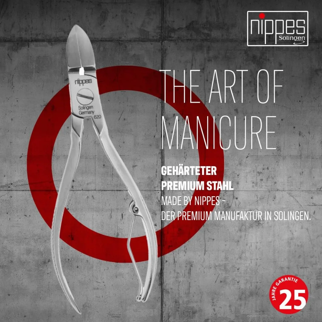 Nippes Solingen Pince à pédicure en acier inoxydable nickelé 13 cm