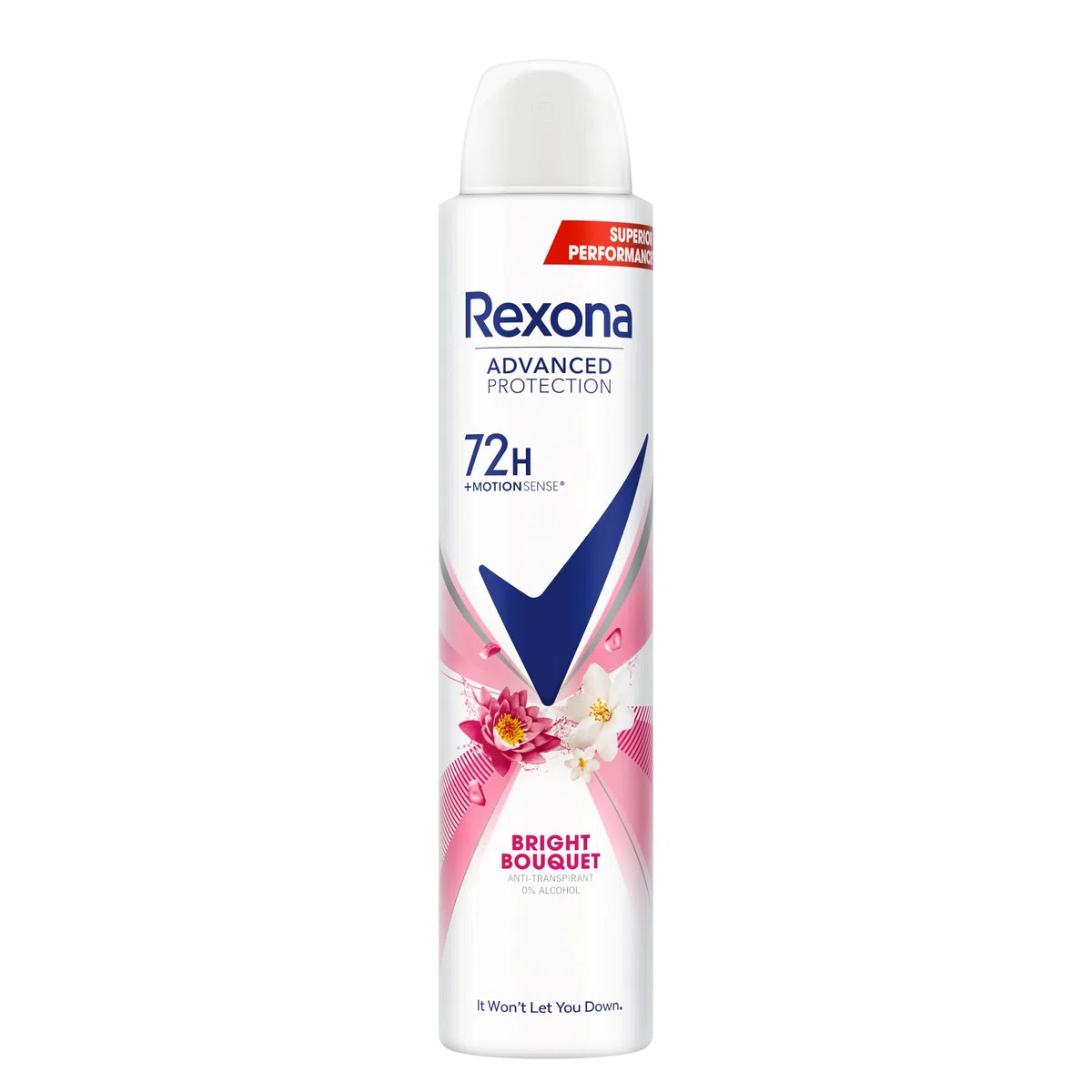 Rexona Déodorant Advance Protection Bright Bouquet 72 h pour Femme 200 ml Pack de 6