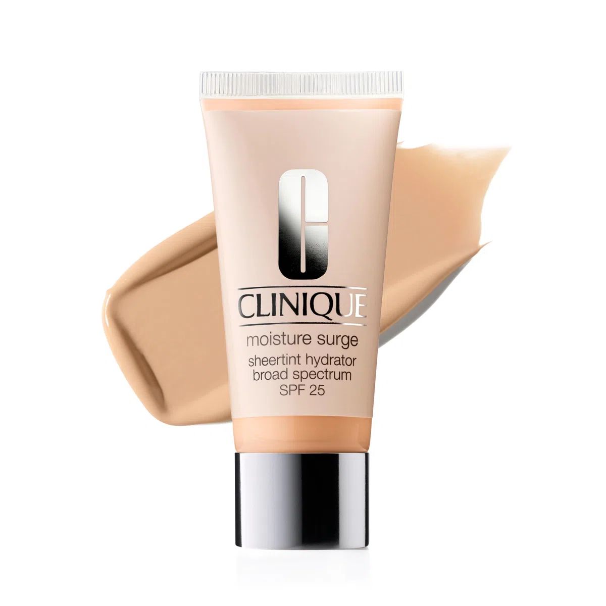 Clinique Moisture Surge Soin Hydratant Voile Teinté SPF 25 | Fluide Teinté Hydratant Large spectre SPF 25 | Couvrance légère, Fini naturel, sans corps gras 40 ml
