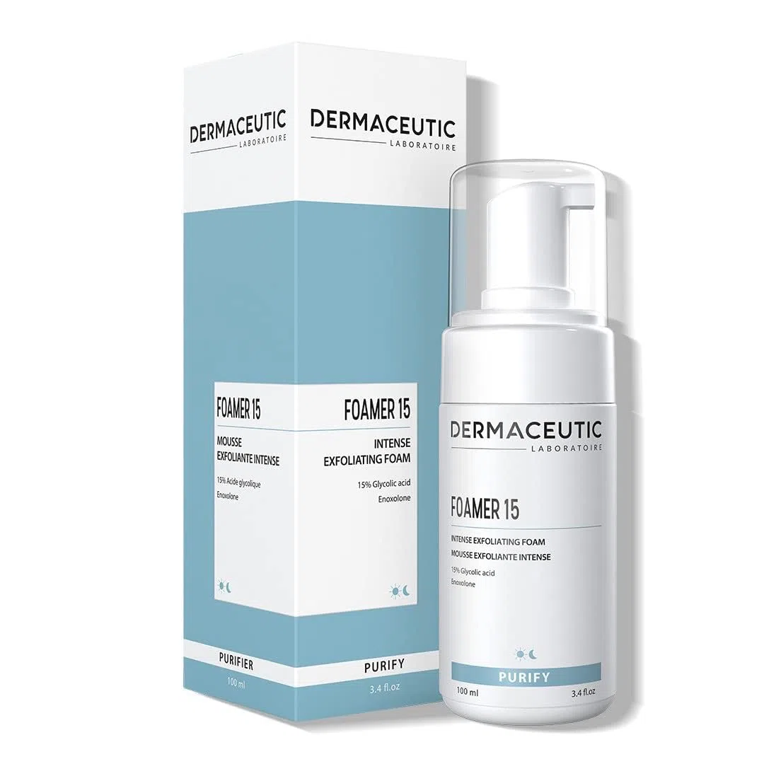 Dermaceutic Foamer 15 Mousse Visage Exfoliante Purifiante 15% Acide Glycolique AHA 100ml