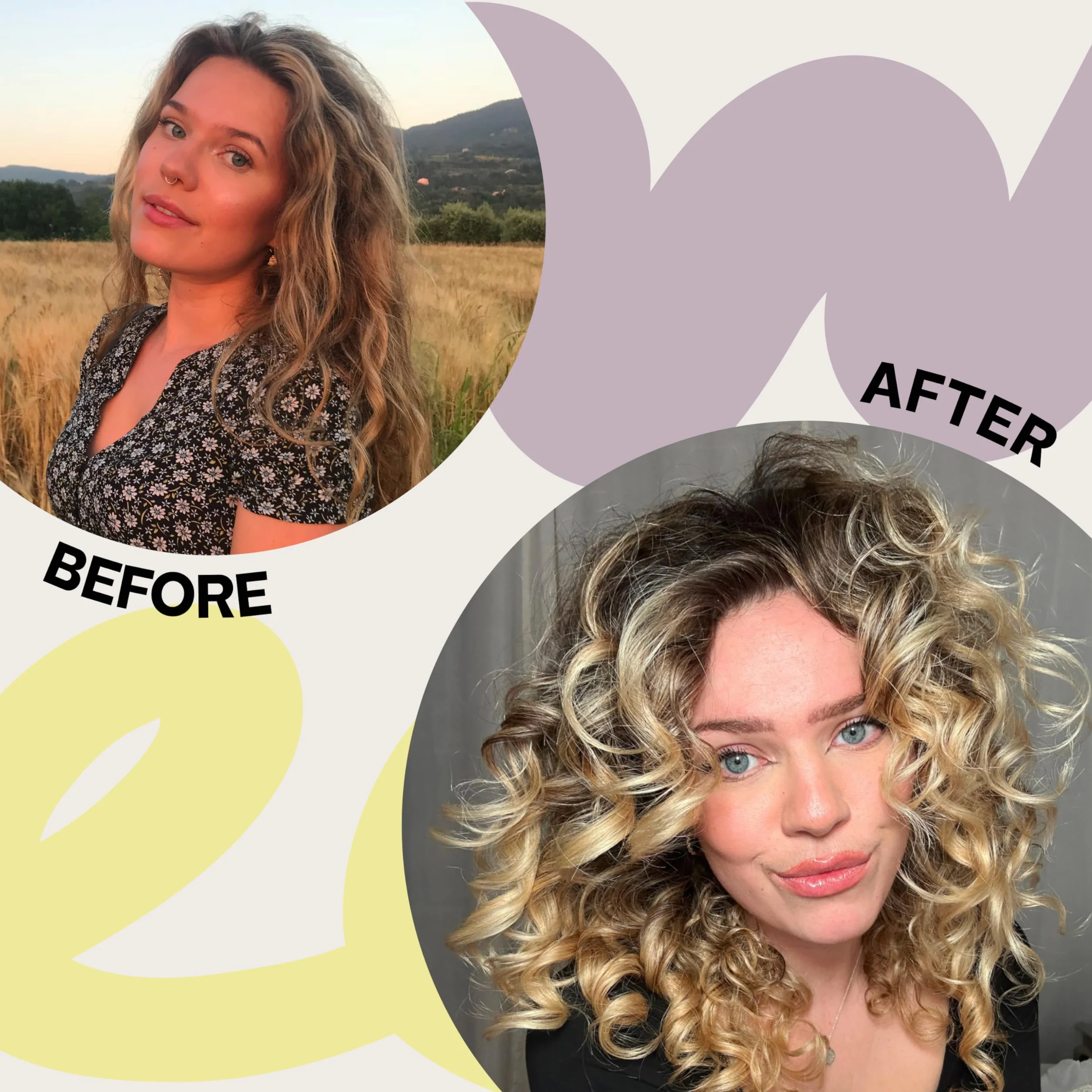 BALI CURLS Set Gel définissant les boucles Crème hydratante Huile de liaison Kit soin boucles 150 ml 30 ml