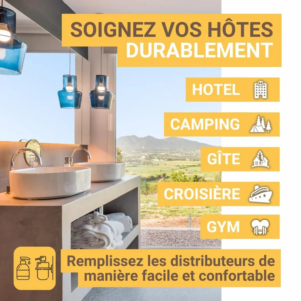 Gel/Shampooing 2en1 Nature 5L 93% Naturel Recharge Doseur Après-shampooing Sans Parabènes Fabriqué UE