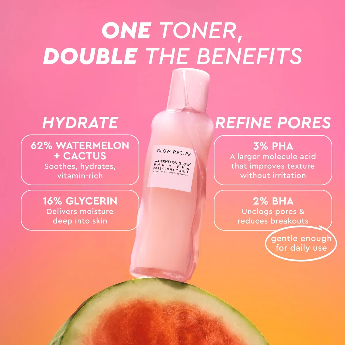 Glow Recipe Watermelon Glow PHA + BHA Pore-Tight Toner 150ml