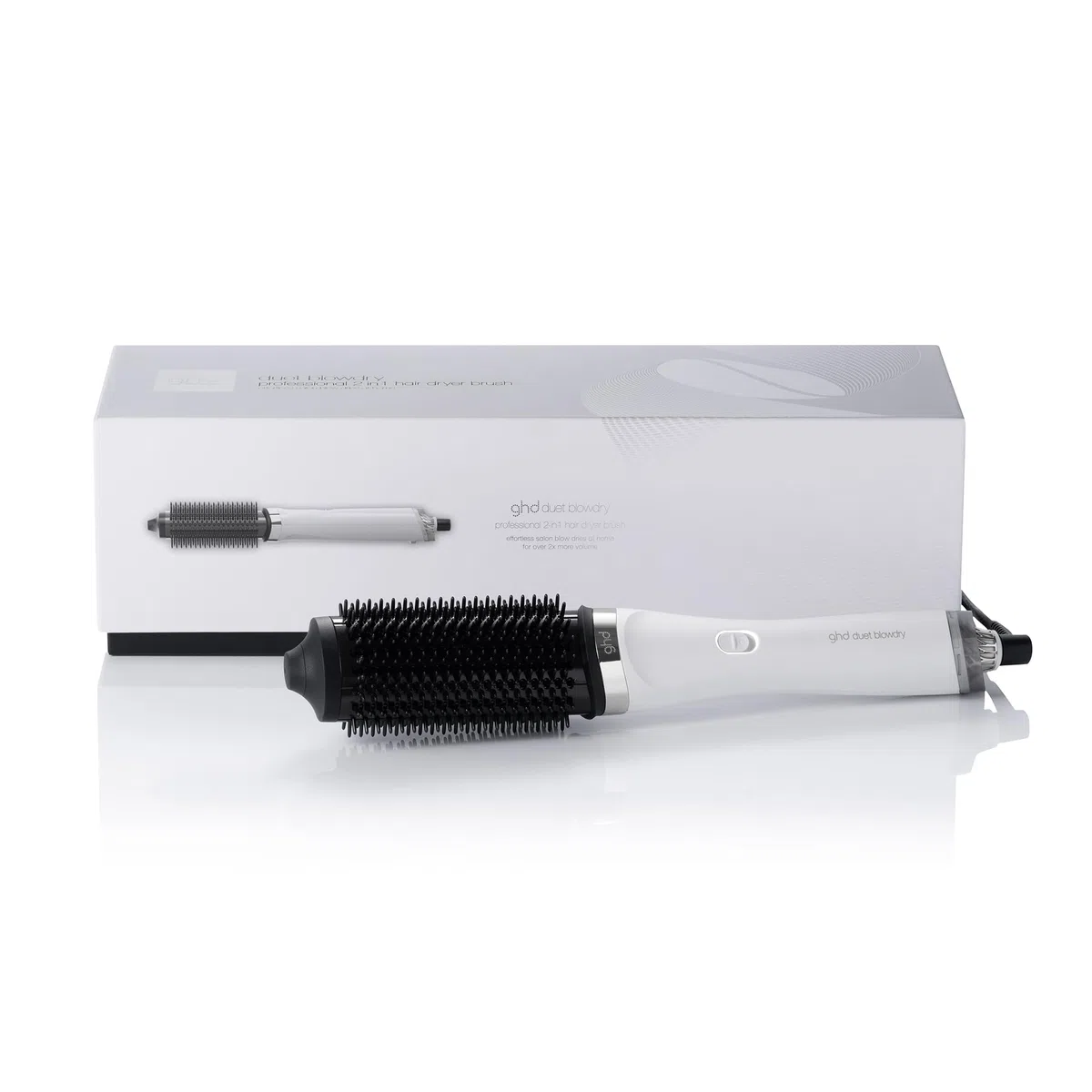 ghd - Brosse soufflante ghd Duet Blowdry - Brosse 2-en-1 - Sèche et coiffe sans dommage - 3x plus de volume sans frisottis - Brushing facile à la maison - Utilisation sur cheveux mouillés