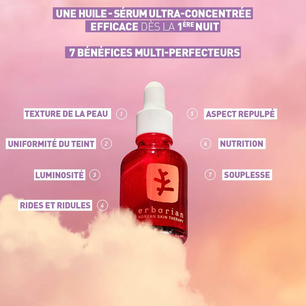 Erborian Skin Therapy Sérum de Nuit Multi-perfecteur au 17 Super Ingrédients