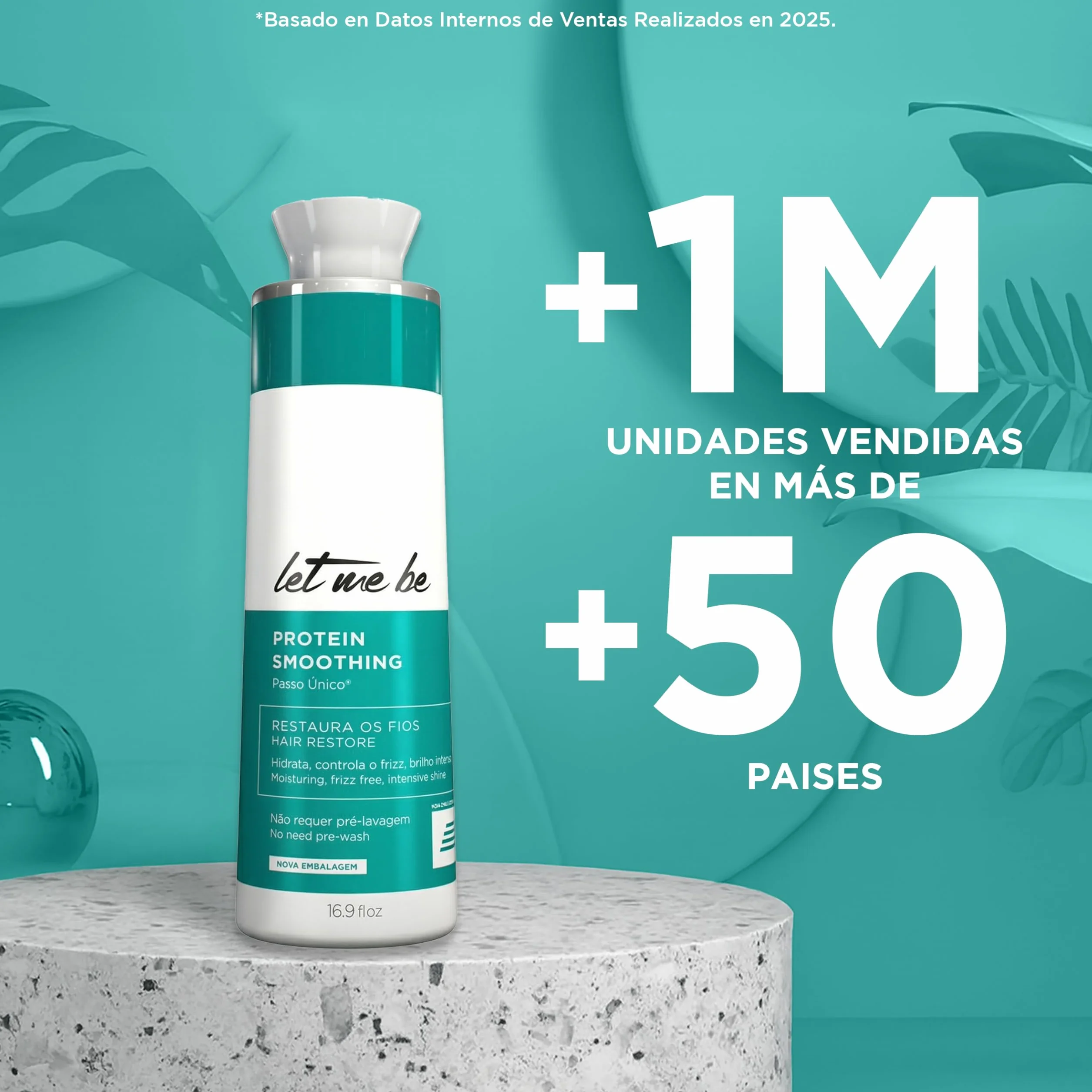 Let Me Be Protein Smoothing Lissage Bresilien Keratine 500 ml Anti-Frisottis Sans Formaldéhyde