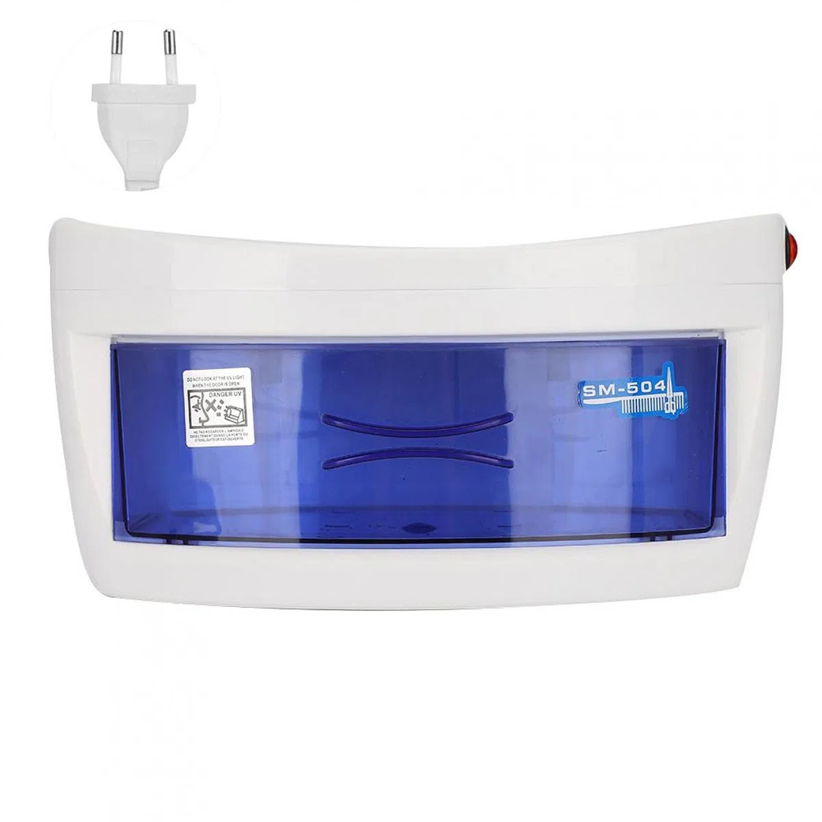 Boîte de Désinfection UV Portable 6W, Stérilisateur UV à Arrêt Intelligent pour Outils de Manucure Outils de Tatouage Outils de Maquillage Outil de Coiffure et Brosse à Dents [UE]