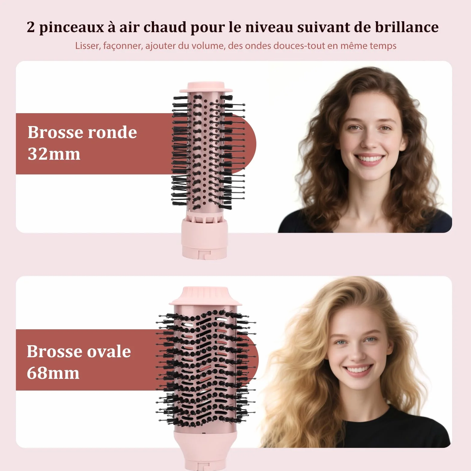 Sonew 6 en 1 FlexStyle Air Styling & Drying System, Séchoir Puissant avec Fer à Boucler Automatique