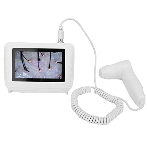 Analyseur de Cheveux de Diagnostic de Peau,50X 200X,Analyseur de Détecteur Grossissant d'humidité D'huile de Follicule Pileux de Cuir Chevelu Rechargeable,Pigments Cutanés