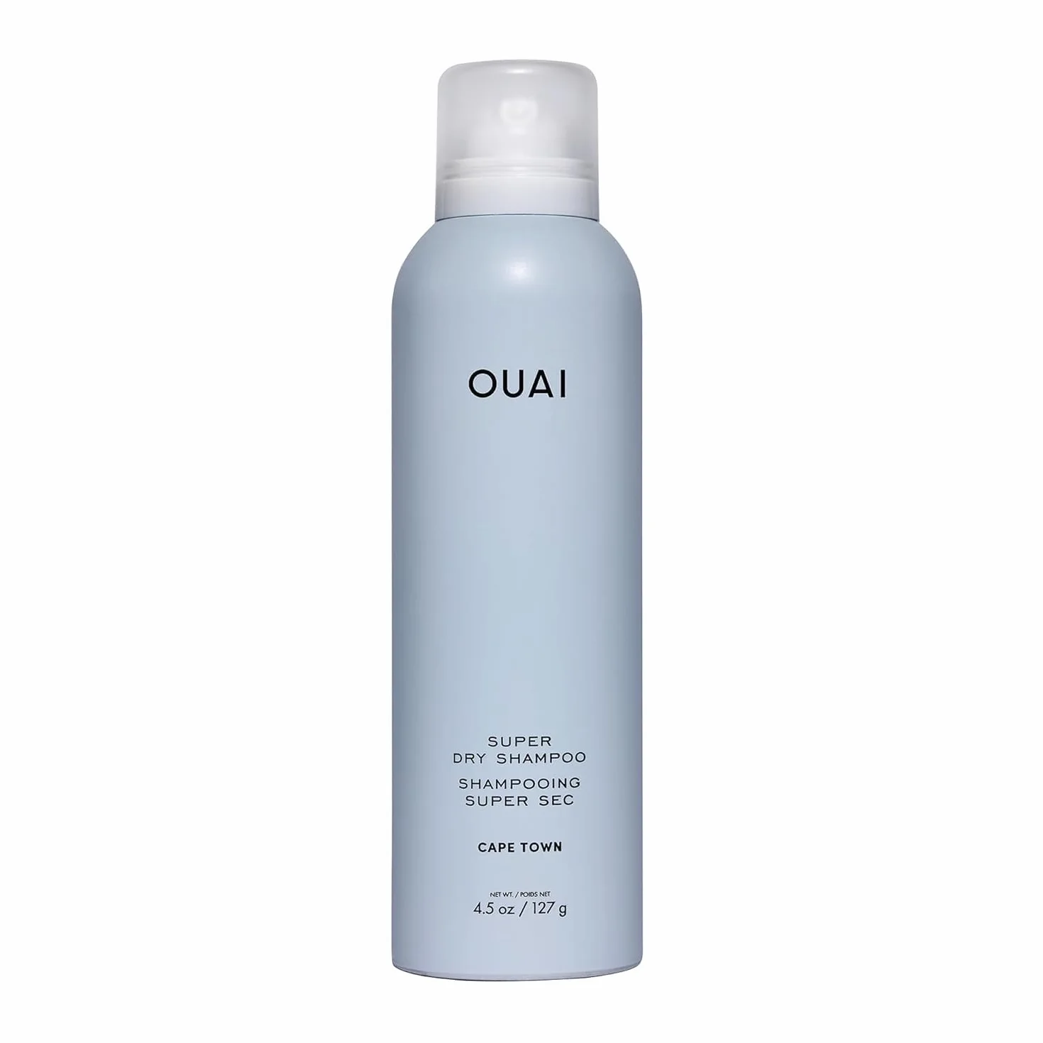 OUAI Super Dry Shampoo - Shampooing sec volumisant - Absorbe le sébum, la saleté & la transpiration - Se fond dans les cheveux sans laisser de résidus - Parfum longue tenue - Cape Town (127g)