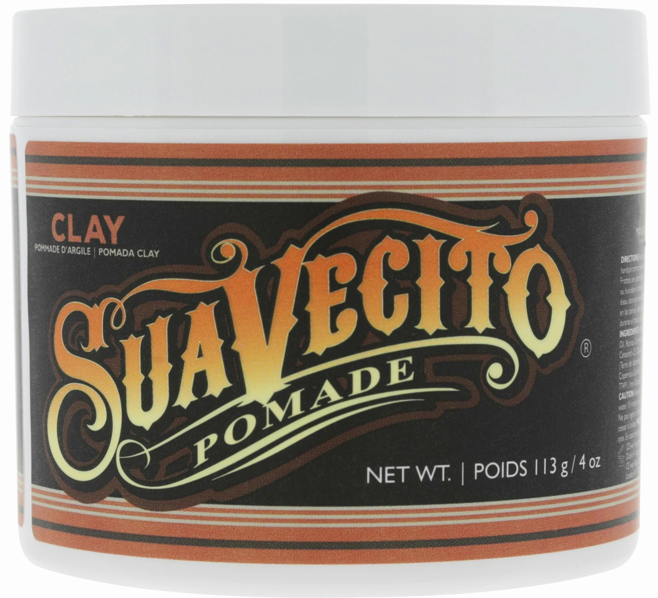 Suavecito Firme Clay Pomade For Unisex 4 oz Pomade