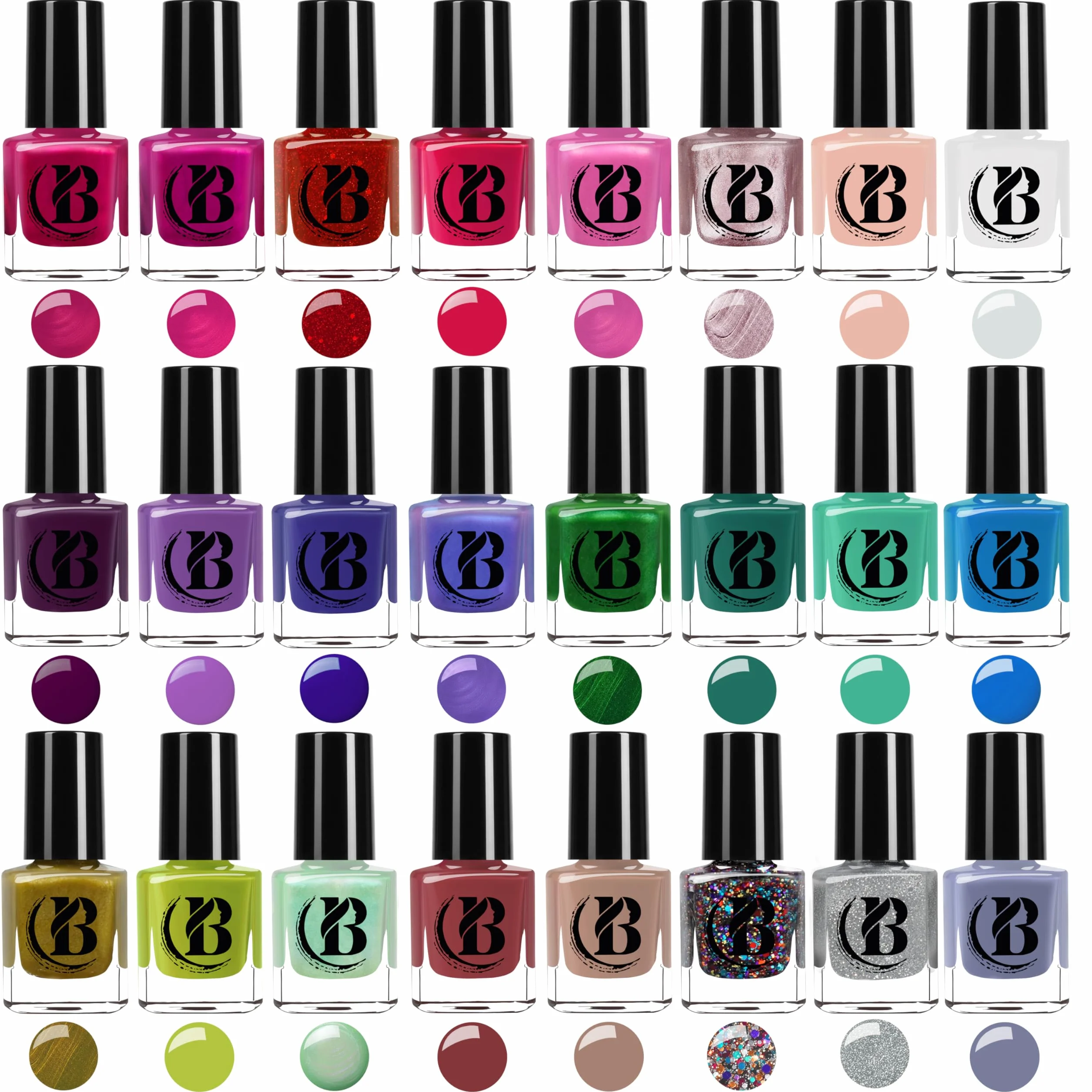 Vernis À Ongles Set 48 Couleurs + 2 Autocollants Pour Ongles