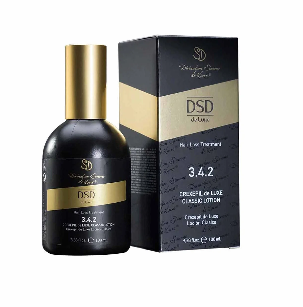 DSD 3.4.2 CREXEPIL DE LUXE CLASSIC 100 ml Lotion Capillaire qui Prendra Soin de la Densité de vos Cheveux et ne Vous Permettra pas de Perdre un Seul Cheveu Contient un Puissant Complexe Kegaba