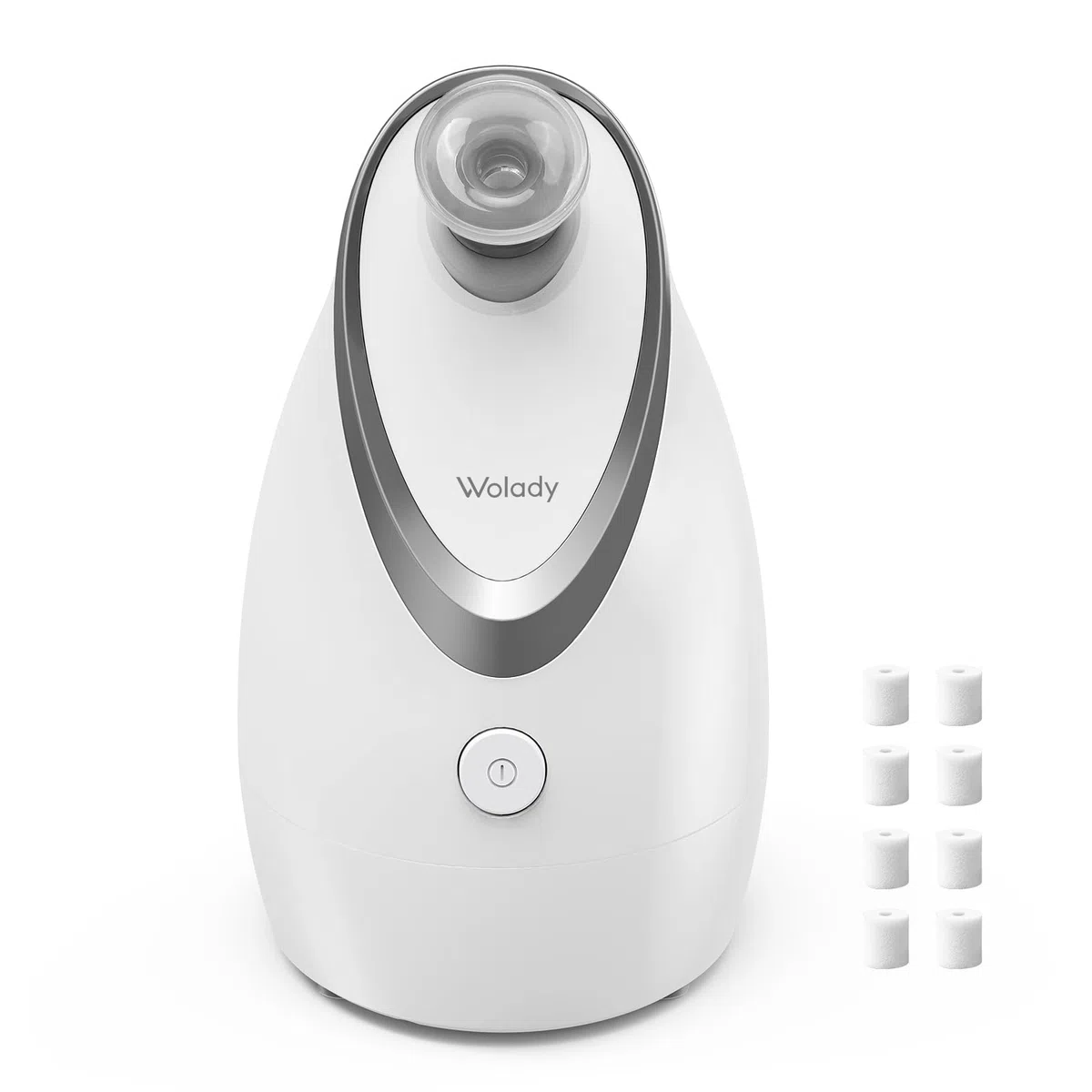 Vapeur Visage Vaporisateur Sauna Spa Facial Chaude Nano Ionique avec Coton Aromathérapie Réglable Humidificateur