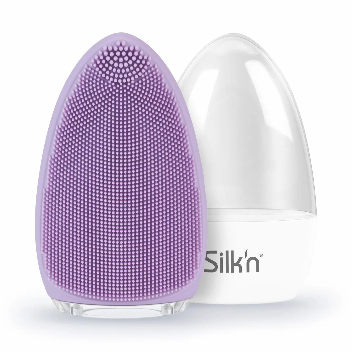 Silk'n Brosse nettoyante visage Bright Massage raffermissant Soins ultra-hygiéniques élimine impuretés résidus maquillage Lilas
