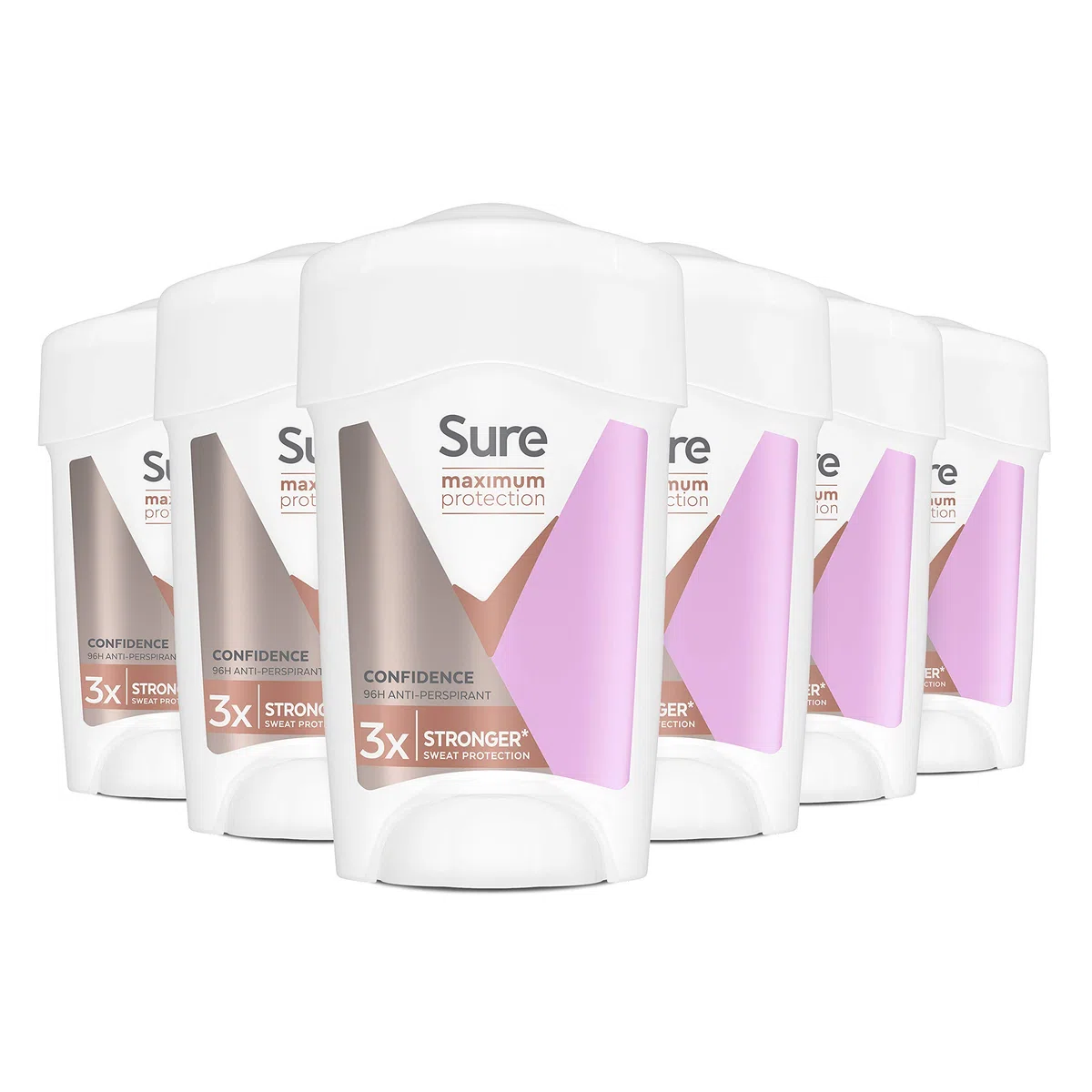 Sure Déodorant anti-transpirant Confidence Maximum pour femmes, 45 ml, paquet de 6