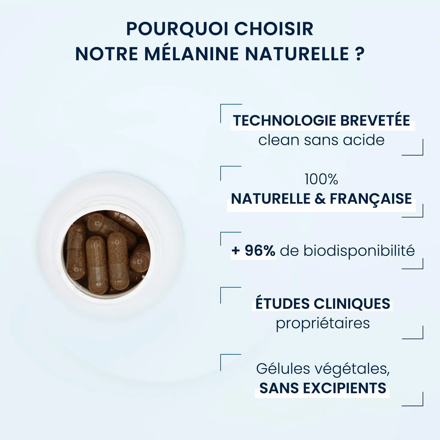 Dynveo Mélanine 350 mg 60 gélules Préparateur solaire Accélérateur de Bronzage Extrait breveté Mélaline® Biodisponibilité 96%