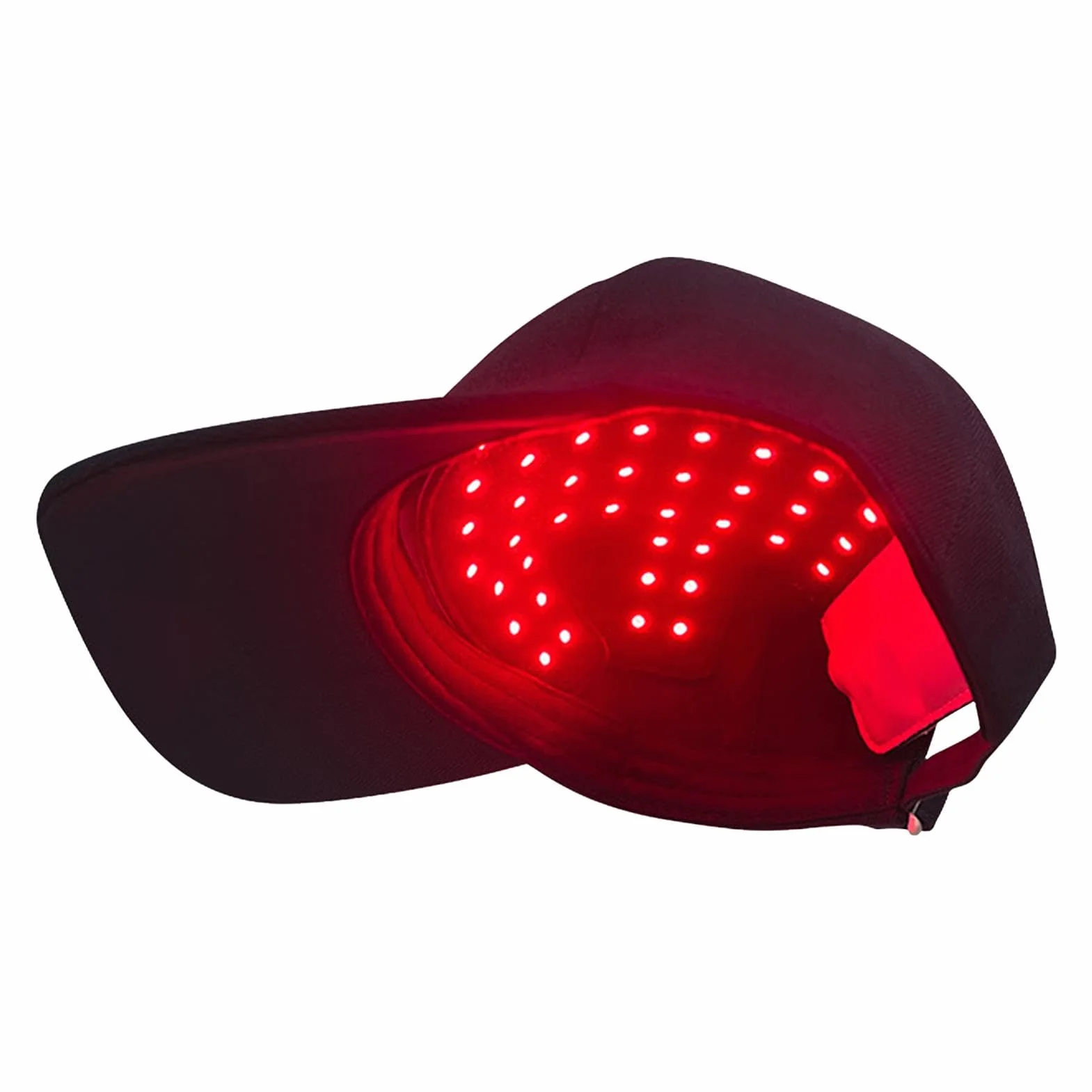 Bonnet de croissance des cheveux, LED pour la croissance des cheveux, infrarouge pour améliorer la circulation du cuir chevelu, rechargeable et sans fil, noir, 450 nm/660 nm/850 nm, pour homme et