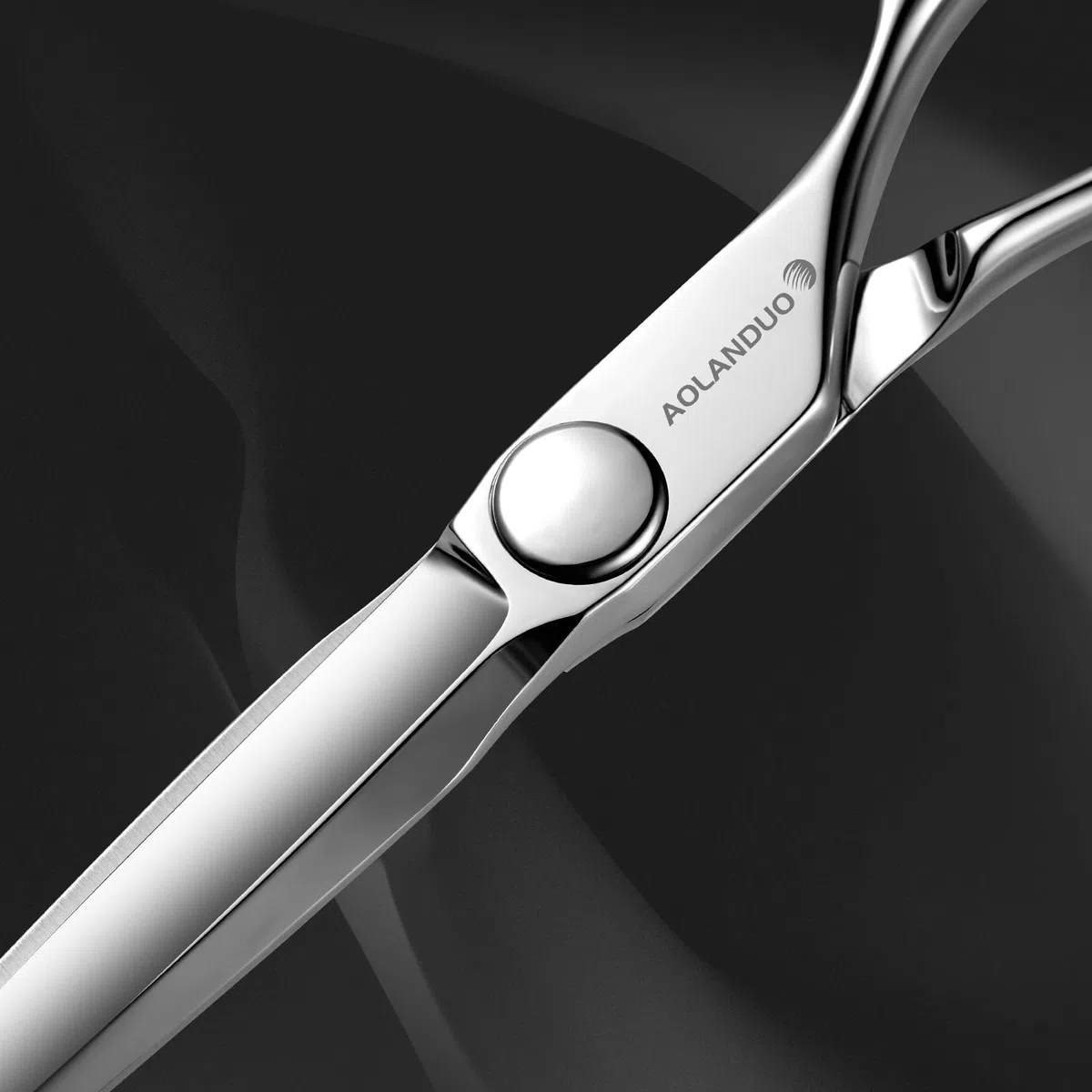 Ciseaux de coiffeur pro AOLANDUO 6 pouces – Acier japonais VG10, tranchant convexe authentique, poignée ergonomique déportée avec roulement à billes pour coiffeurs de salon