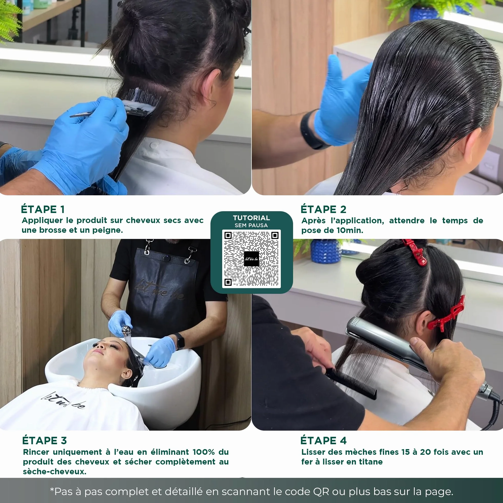 Lissage Brésilien Sans Formol Végan Acides Aminés Kératine 500ml