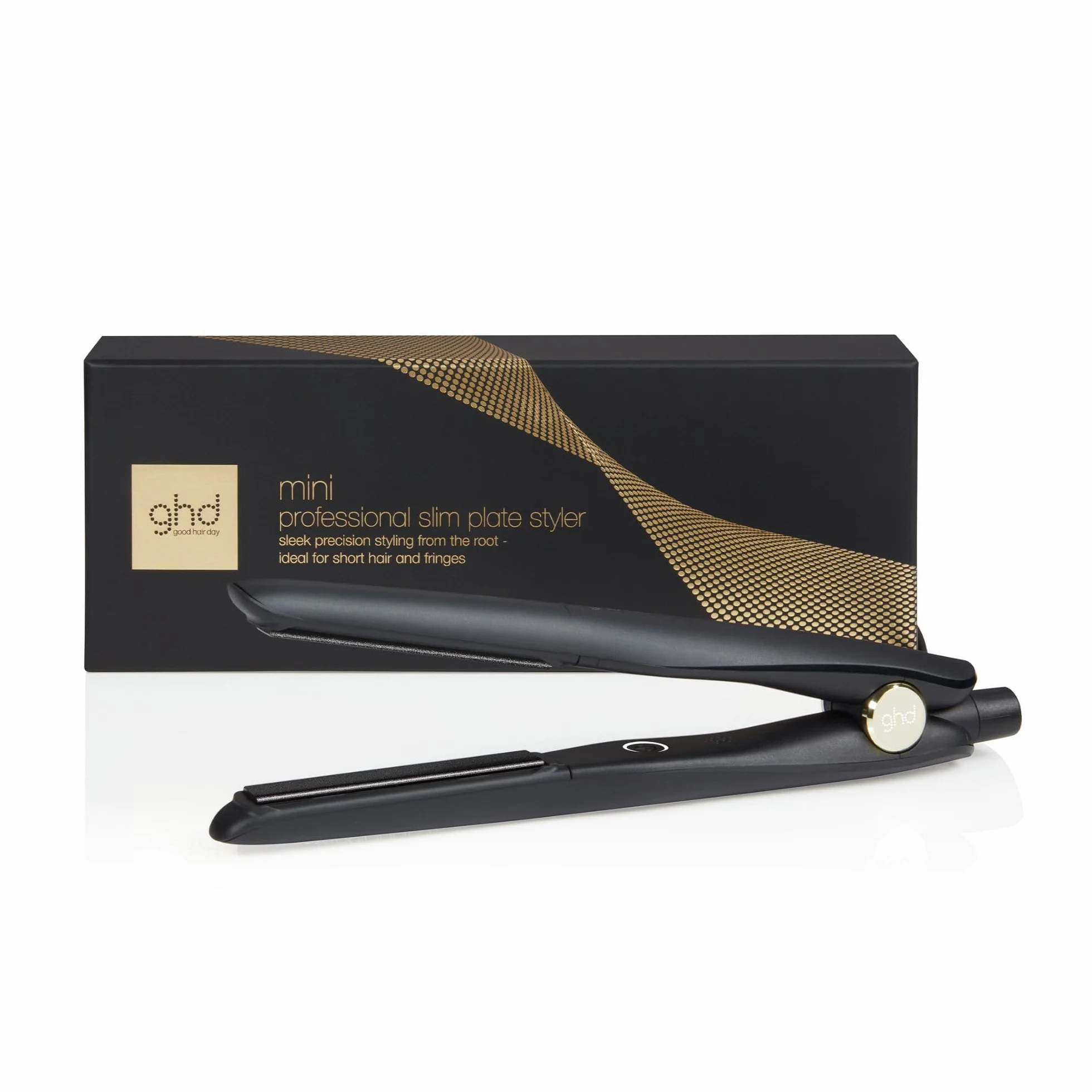 ghd Lisseur cheveux mini Fer à lisser professionnel Noir Plaques 40% plus fines Cheveux 50% plus brillants