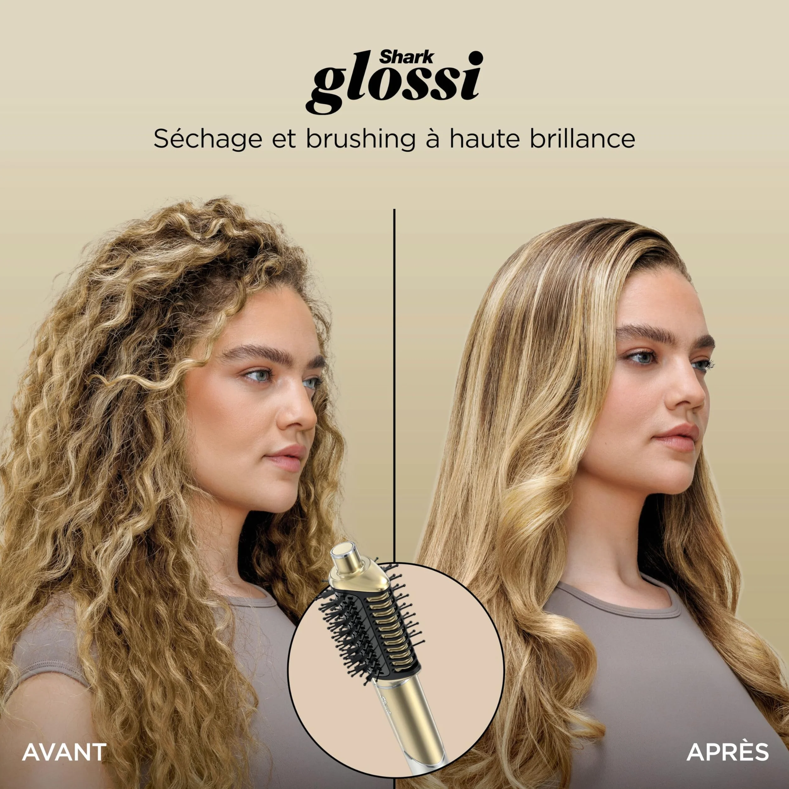 Shark Glam Multistyler Brosse soufflante et volumisante Lisseur cheveux Boucleurs auto-enroulants