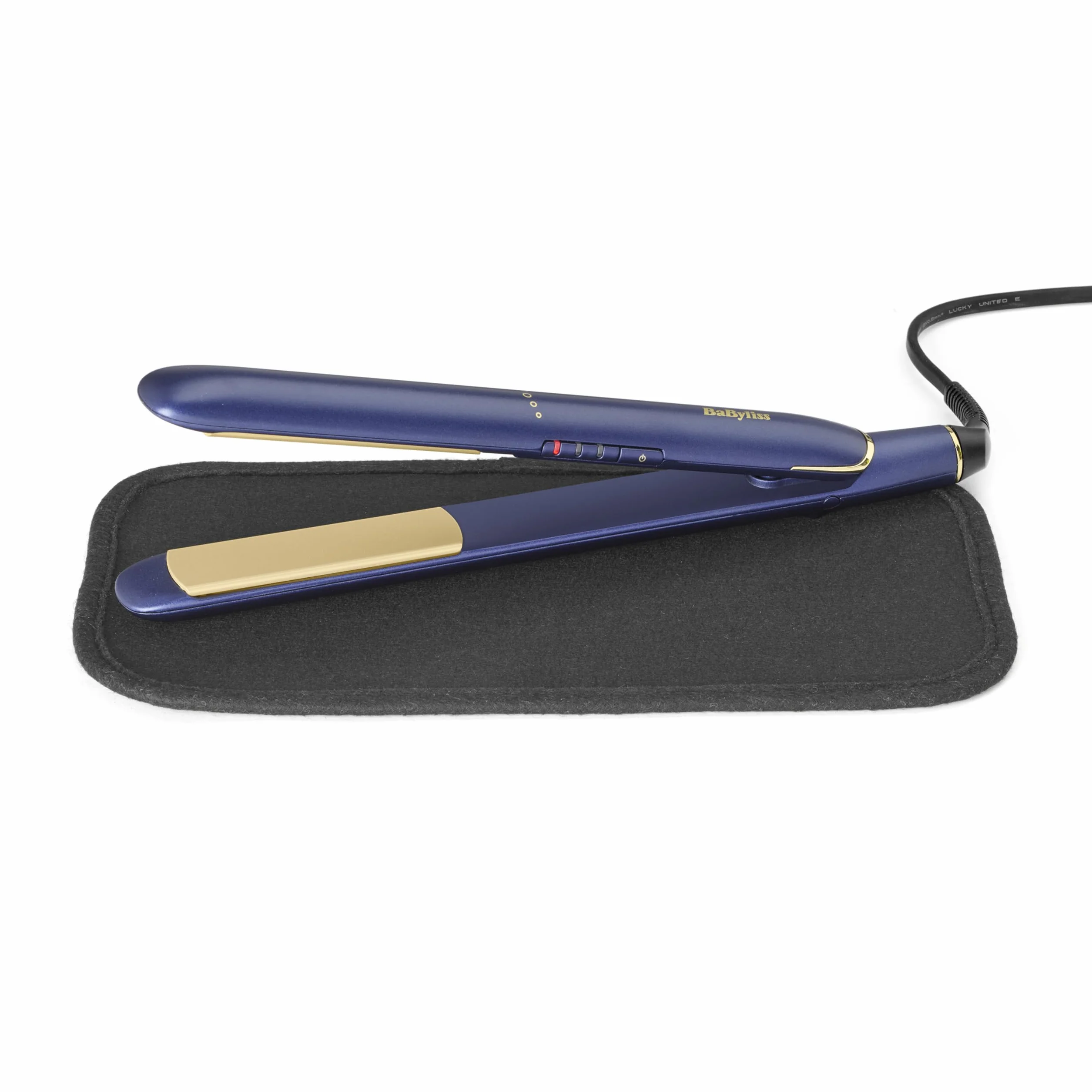 BaByliss Lisseur Cheveux Midnight Luxe 2516PE Plaques Titane-Céramique 235°C Chauffe rapide 30s