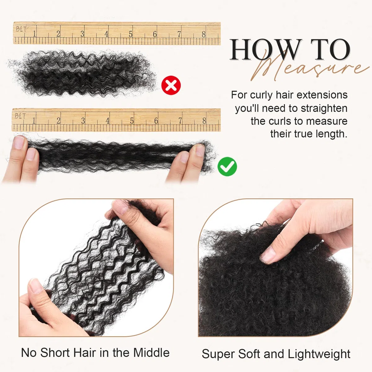Originea Afro Kinky Bulk Human Hair 20cm 3 Packs Cheveux Naturel Humains Noir