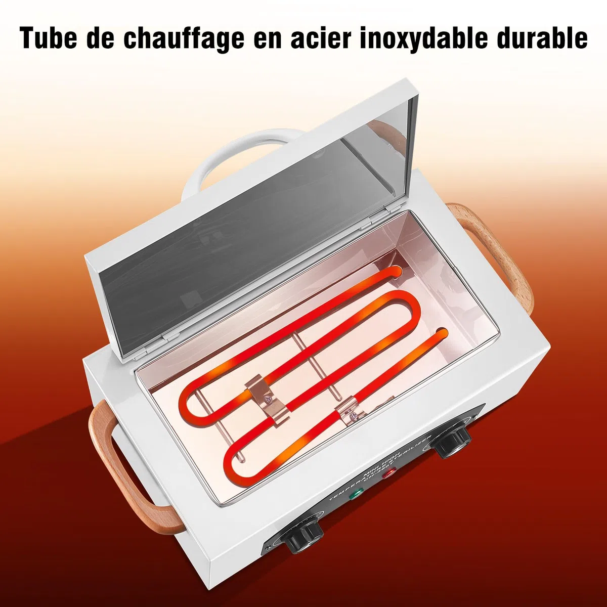 Machine d'autoclave de stérilisateur à haute température 300W stérilisateur d'outil à ongles stérilisateur à chaleur sèche 1.5L équipement de salon pour outils métalliques avec poignée