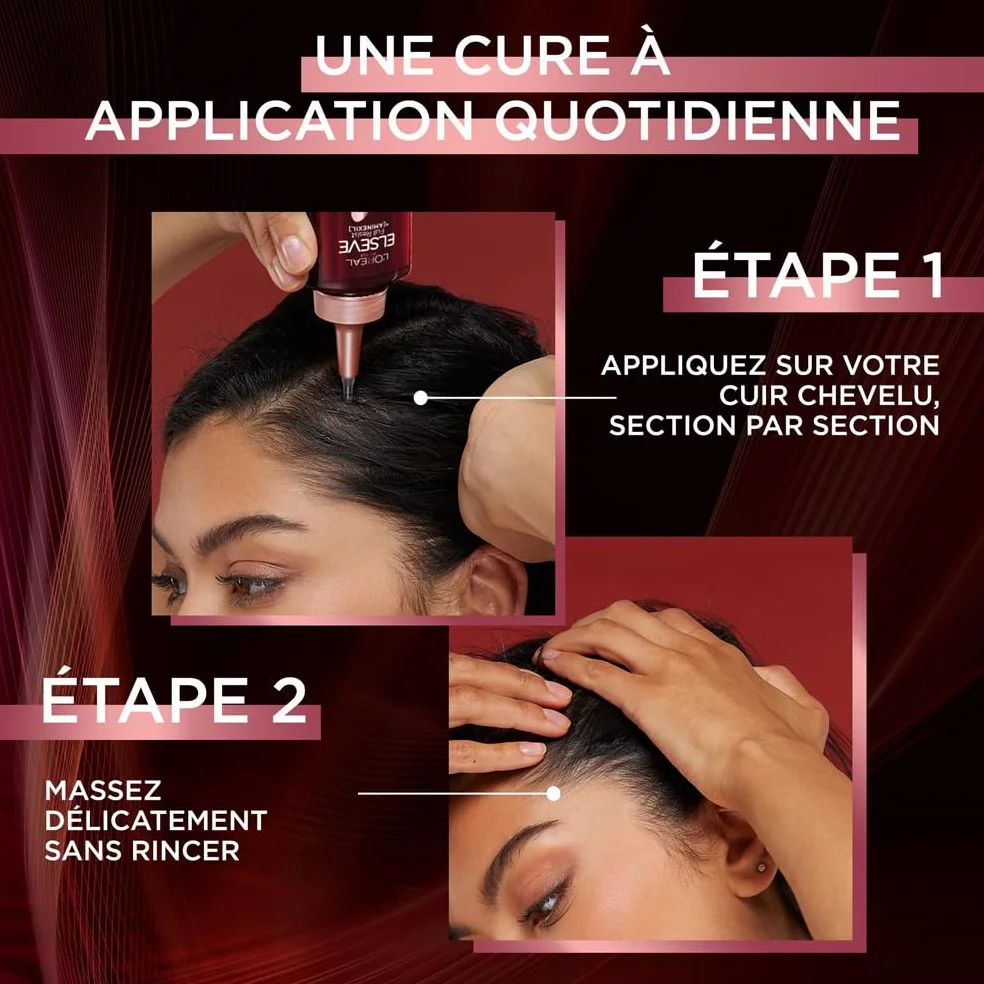 L'Oréal Paris Elsève Sérum Anti-Chute Full Resist Aminexil Caféine Arginine Lot de 3