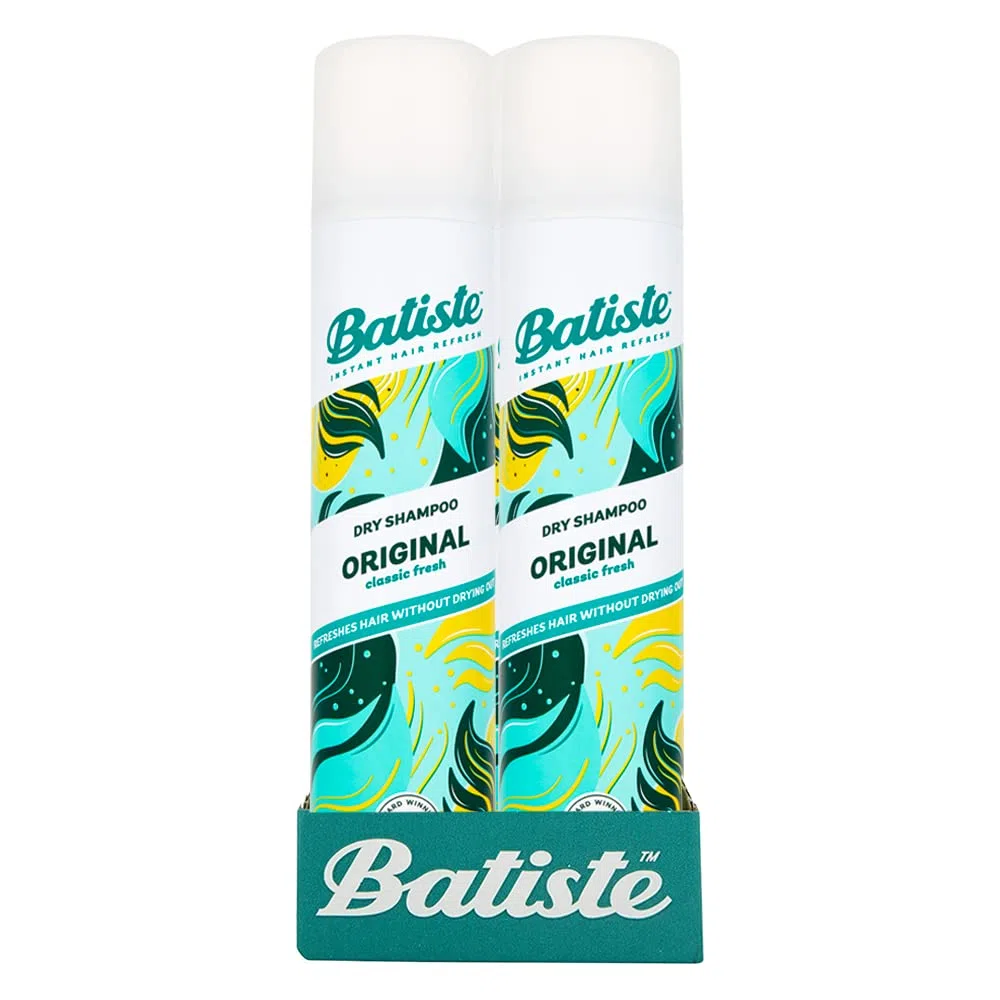 Batiste Shampooing sec Dry Clean & Classic Original, pour cheveux frais pour tous les types de cheveux (6 x 200 ml)
