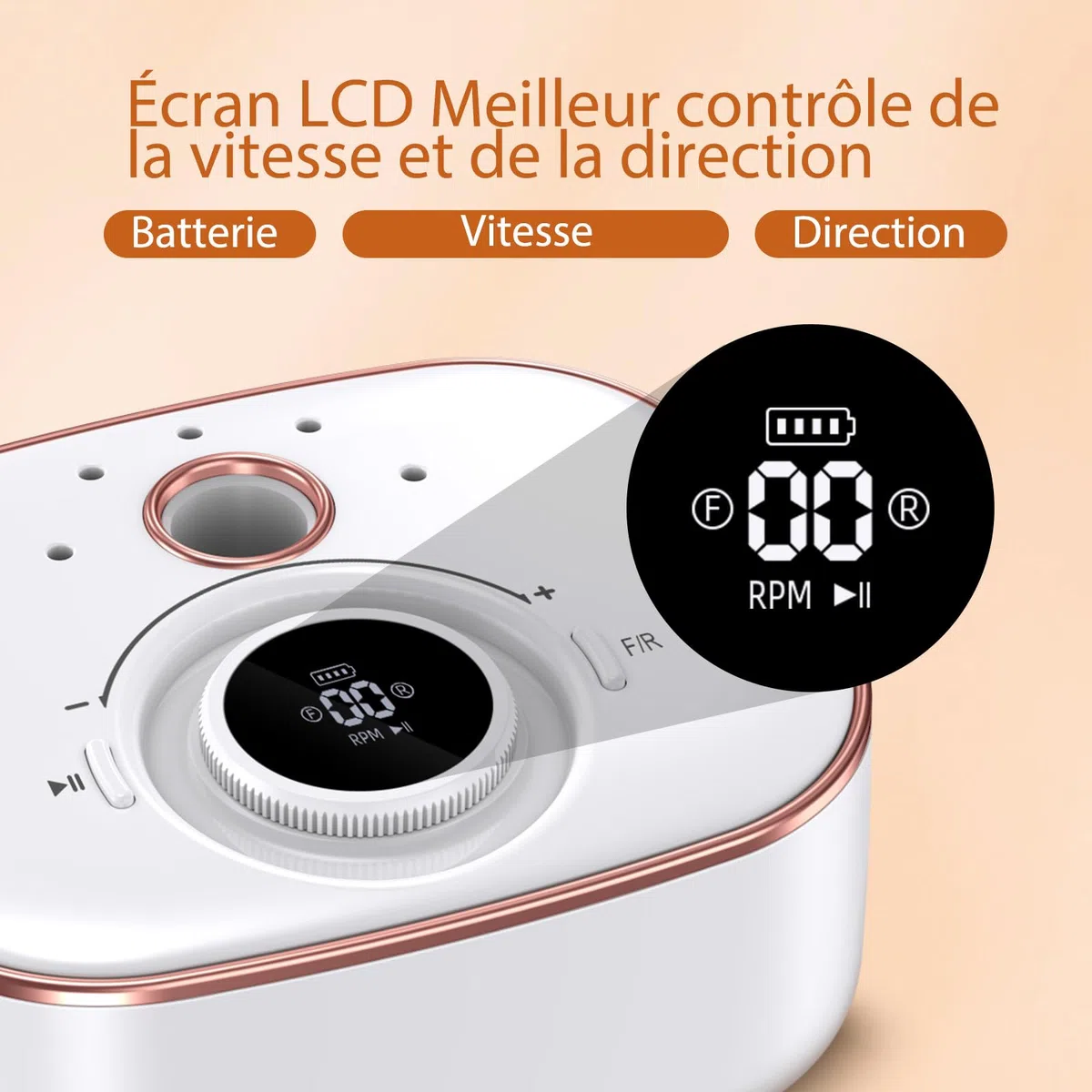 Ponceuse pour Ongles Professionnel 35000 Rpm : Ponceuse pour Ongles éLectrique 13 En 1 Avec Batterie de 4000 Mah - Lime à Ongles Professionnelle - Kit Manucure et PéDicure