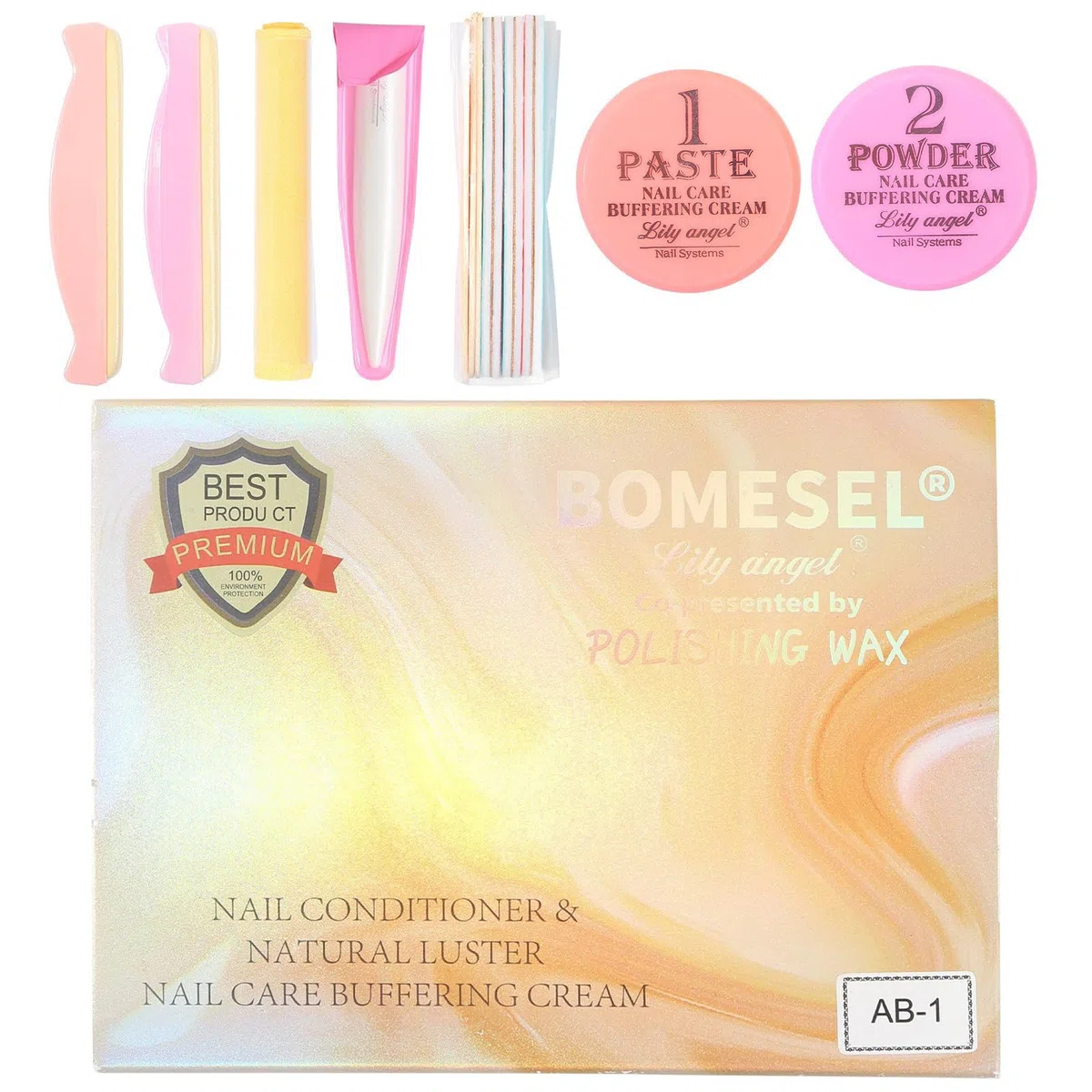 Kit Manucure Japonaise 13 Pièces – Professionnelle Kit Manucure pour Régénération des Ongles, Renforcement de la Plaque à Ongles, Traitement de Réparation