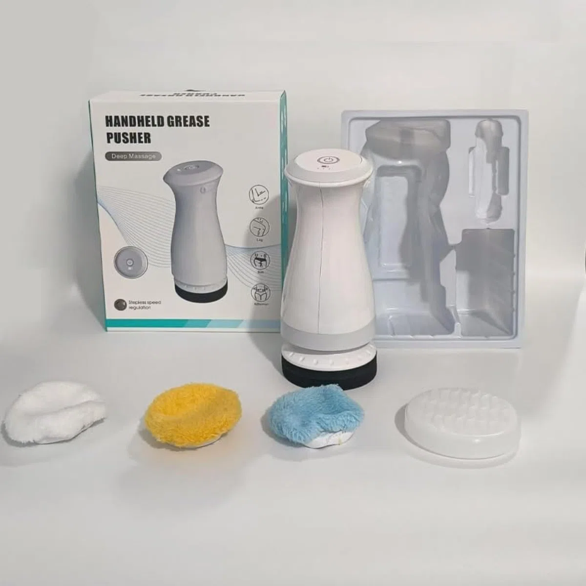 Sculpteur Pro Vulaura Anti Cellulite, Appareil de Massage Corps 3D à Oscillation avec 3 Pads, Masseur Beauté pour Abdomen Jambes Bras Fessiers Dos, Convient à un Usage Domestique
