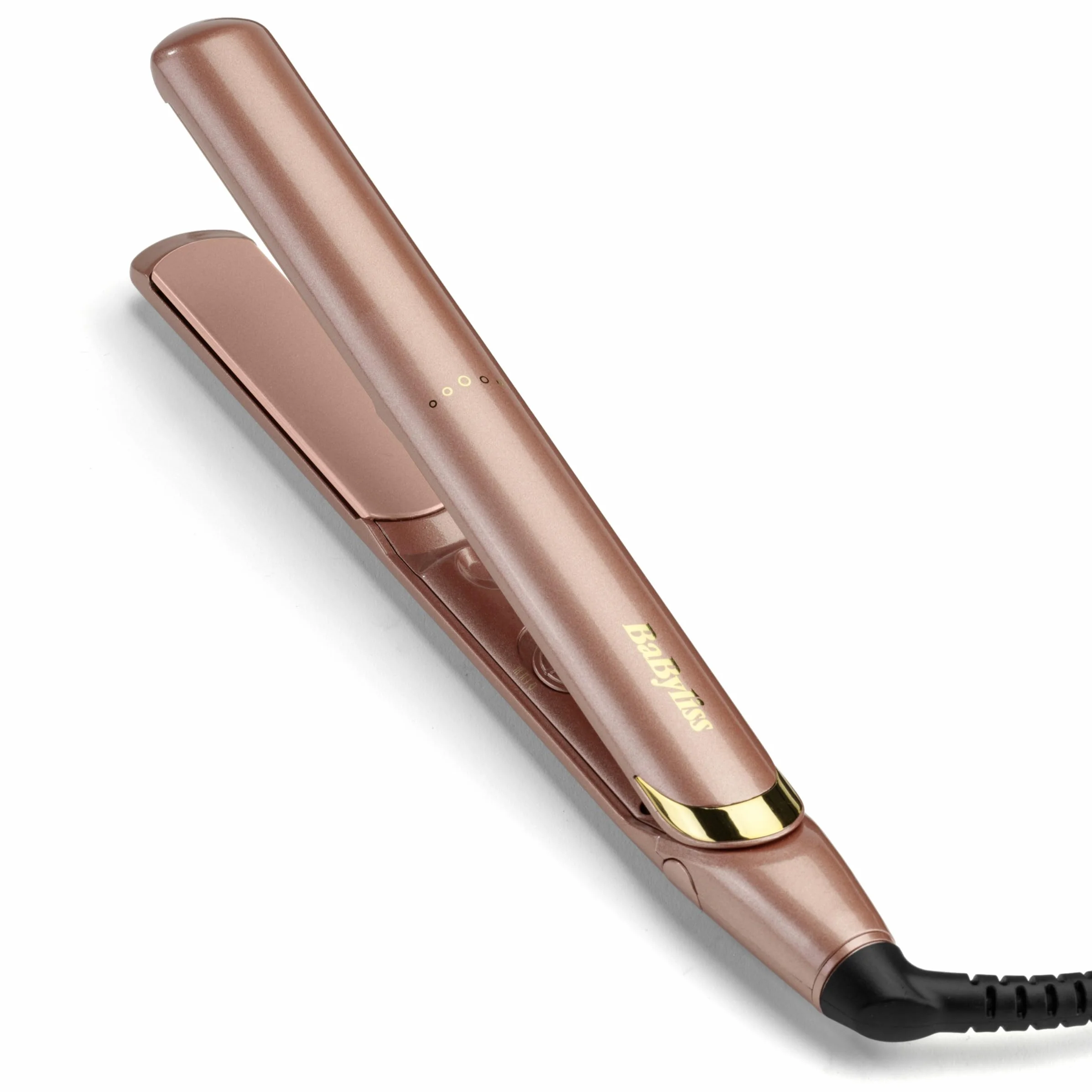 BaByliss Lisseur Cheveux Rose Gold 2598PE - Plaques Céramique, Multi-voltage, Chauffe 15s, 235°C
