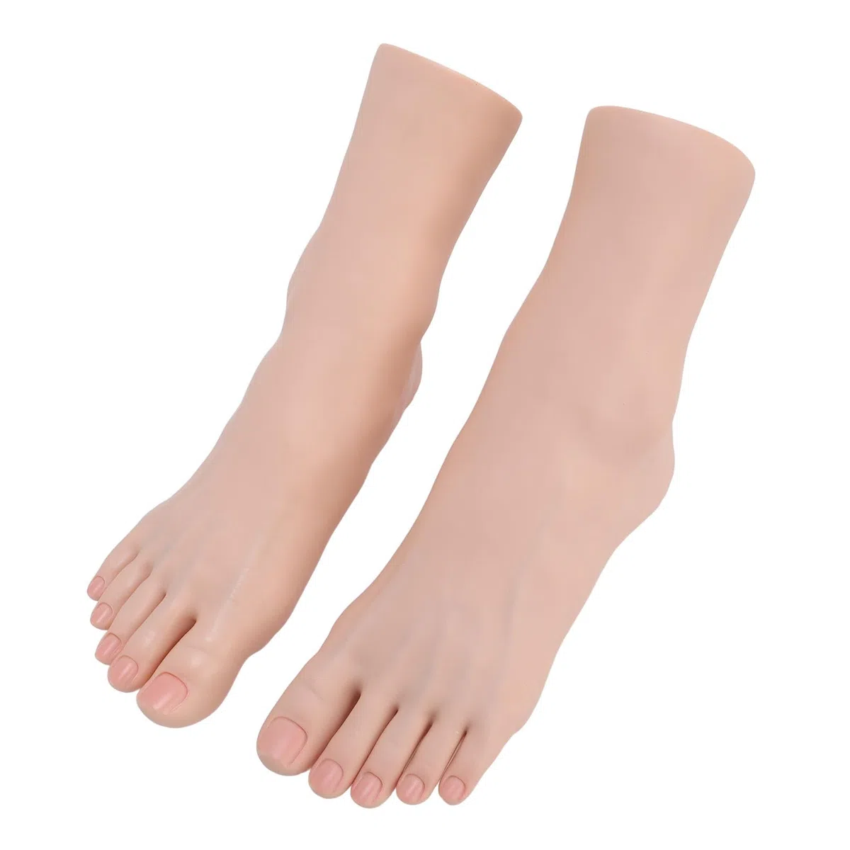 Pieds de Silicone Réaliste, Massage Pratiquer 1 Paire de Modèles de Pieds en Silicone pour l'entraînement beauté