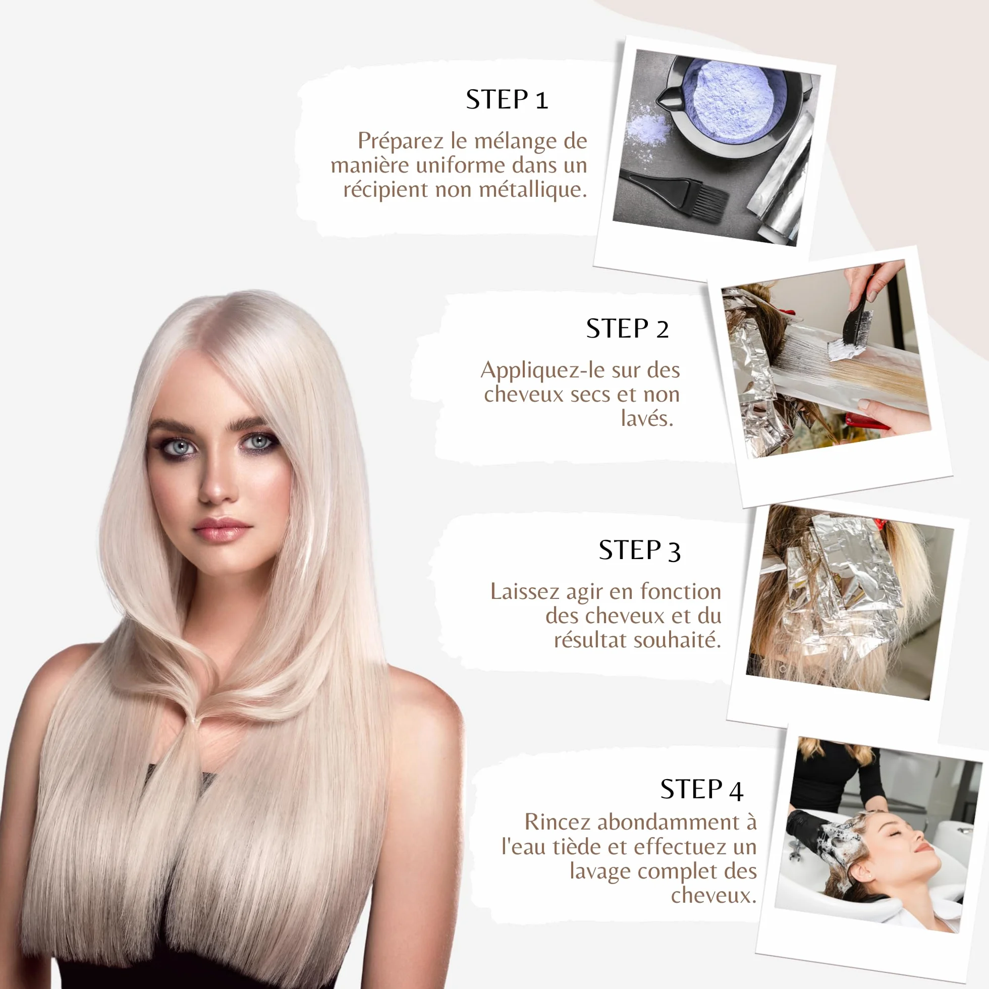Iniya Blond Premium Lightener 9+ Poudre Décolorante 1kg Sans Ammoniaque