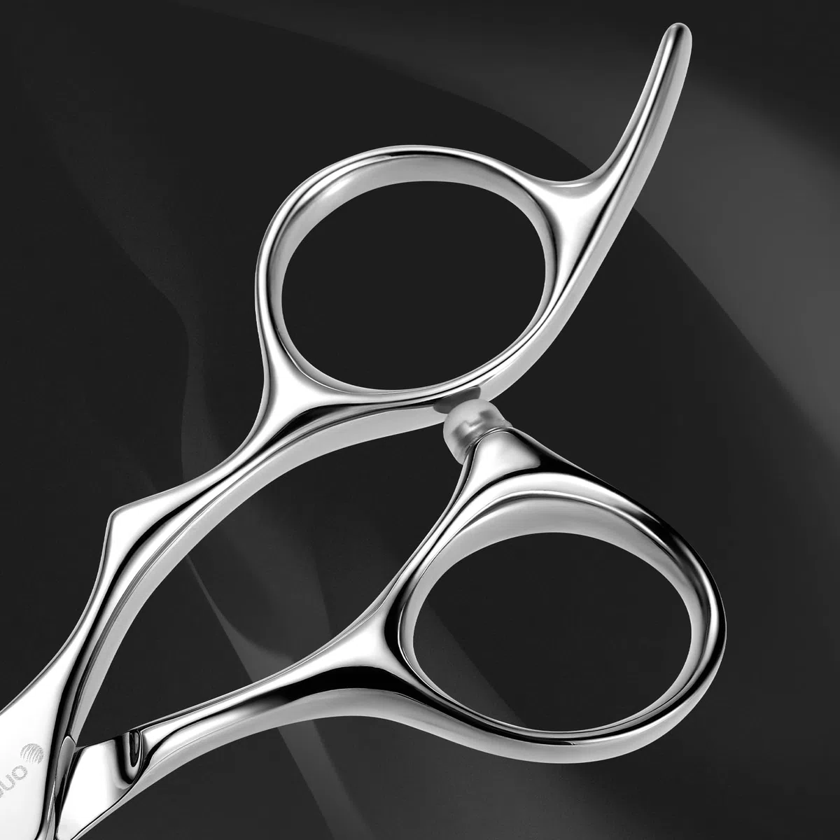Ciseaux de coiffeur pro AOLANDUO 6 pouces – Acier japonais VG10, tranchant convexe authentique, poignée ergonomique déportée avec roulement à billes pour coiffeurs de salon