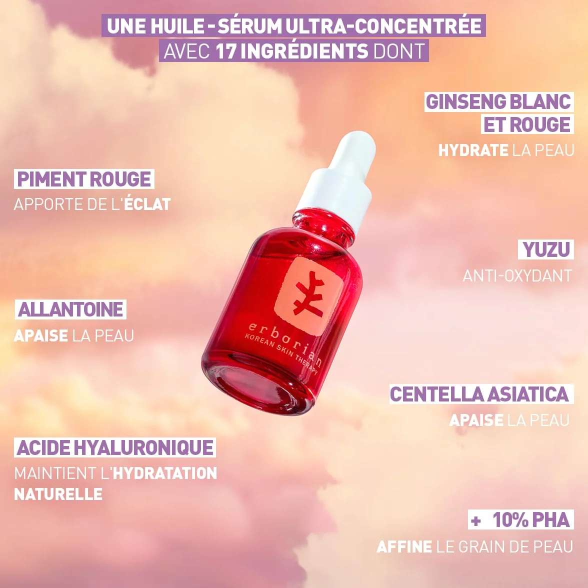 Erborian Skin Therapy Sérum de Nuit Multi-perfecteur au 17 Super Ingrédients
