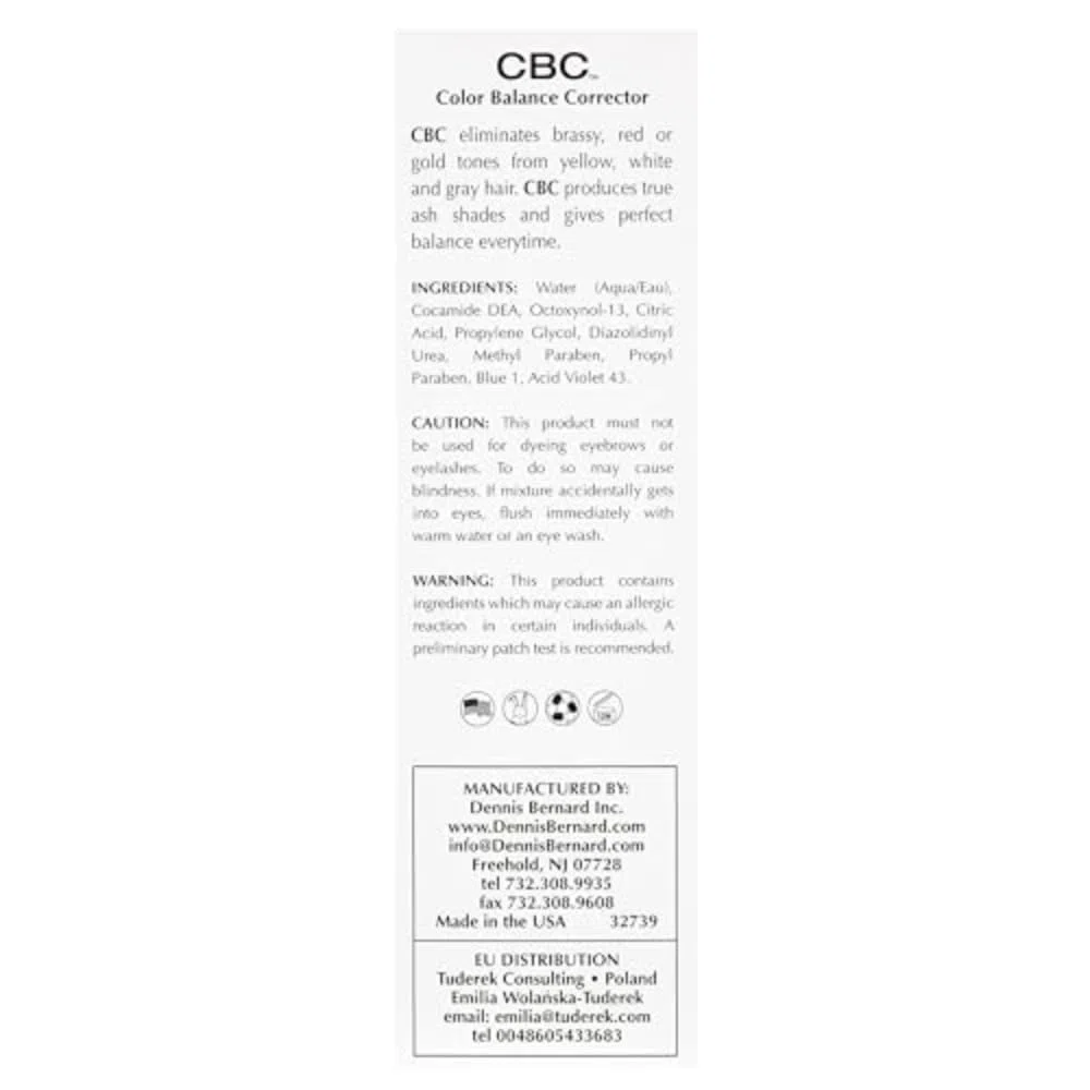 Correcteur de Couleur pour Cheveux CBC 118 ml - Neutralisant Pigments Chauds