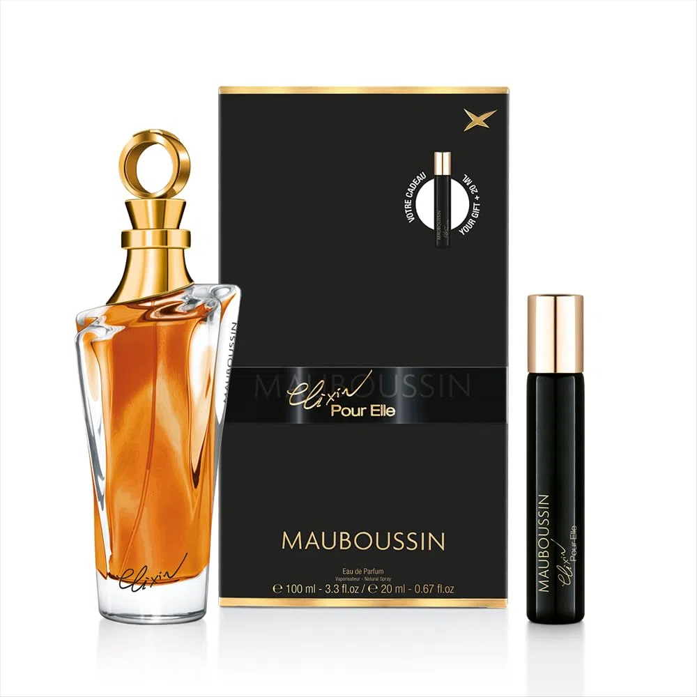 Mauboussin - Elixir Pour Elle 100ml + 20ml (Travel Spray) - Eau de parfum Femme - Senteur Florale & Orientale
