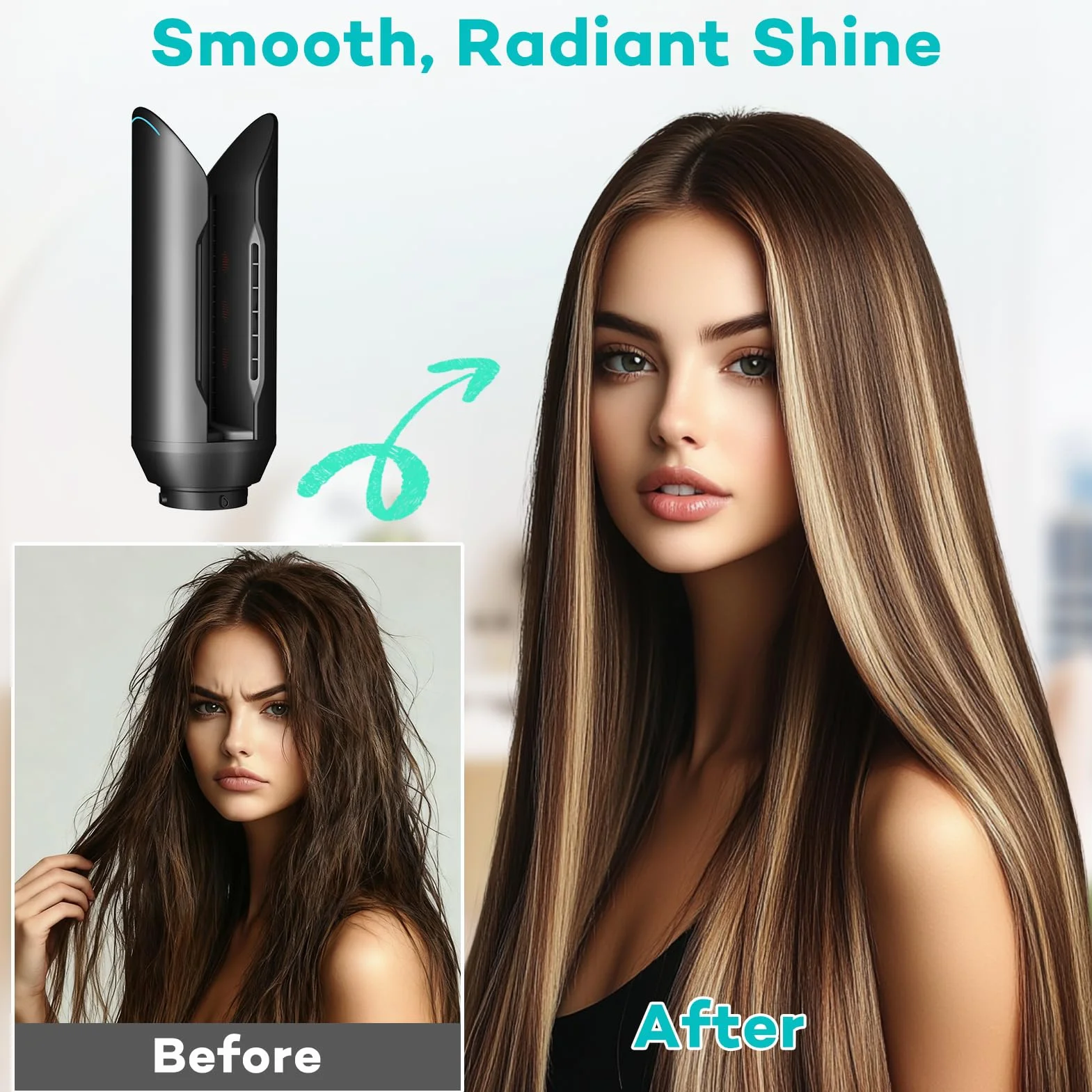 Pour Dyson Airwrap HS01 HS05 HS08, buse de lissage de coiffure