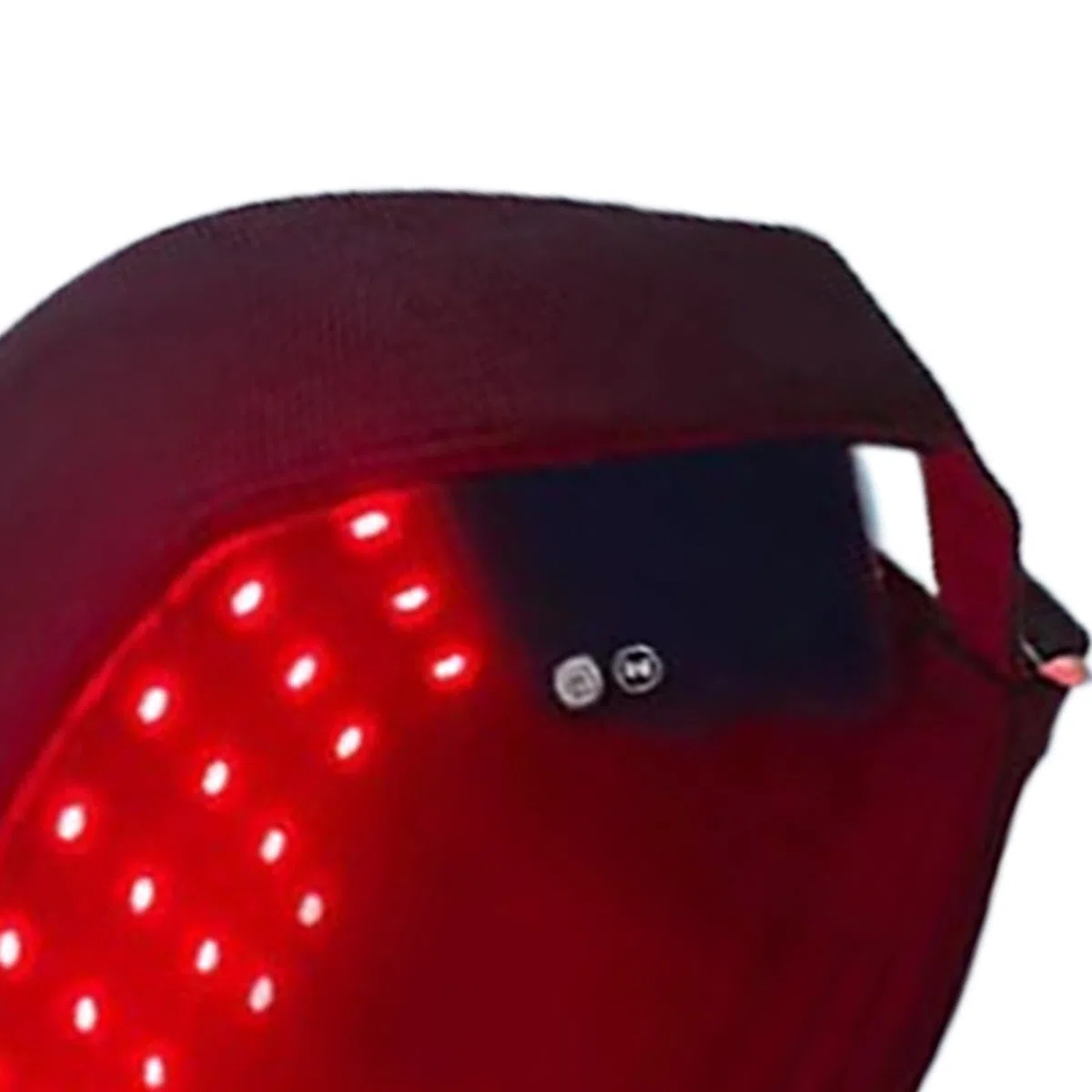 Chapeau de repousse des cheveux à lumière rouge – 450 nm LED soins du cuir chevelu design | Bonnet de repousse des cheveux | Chapeau de cheveux LED pour la maison, les voyages, la stimulation du cuir